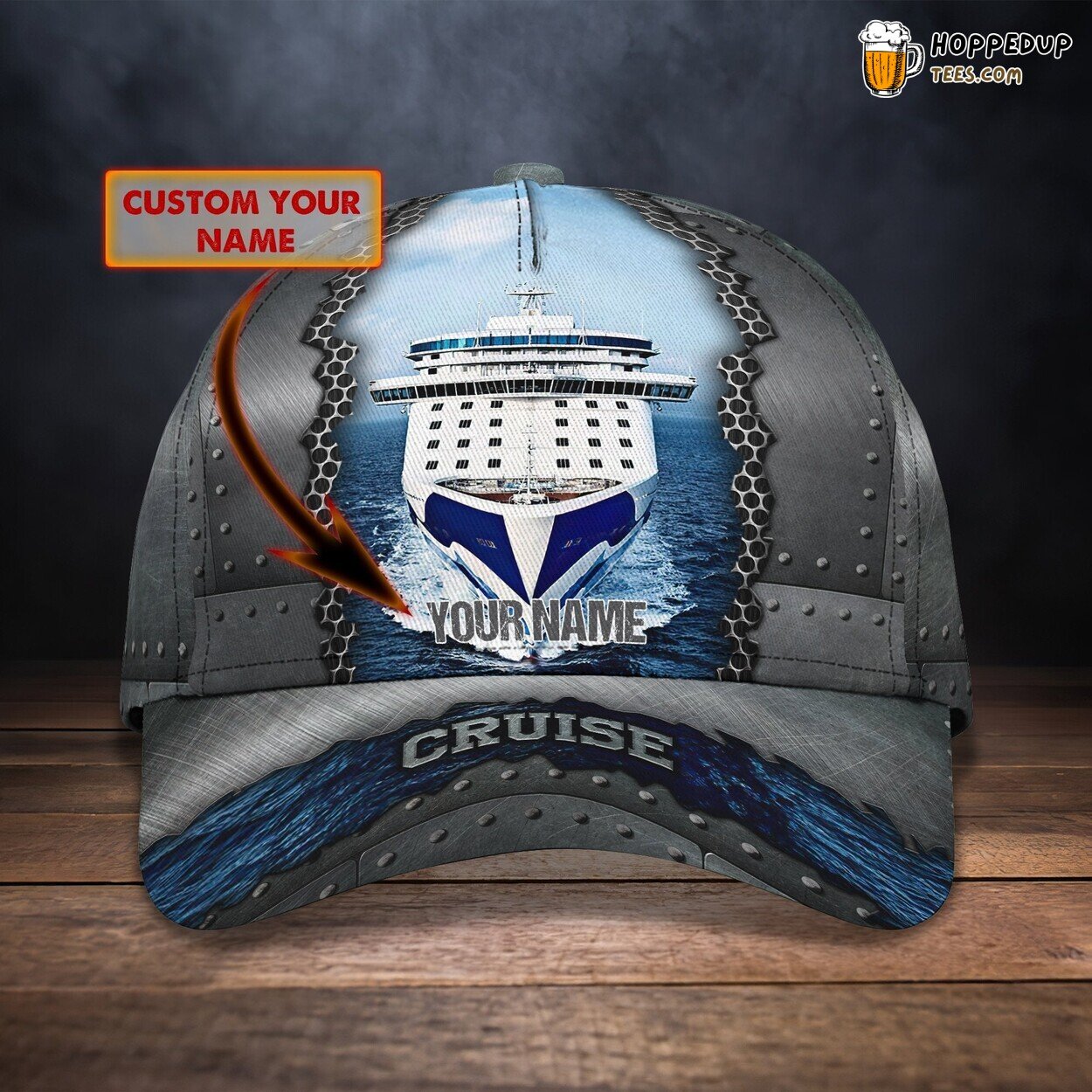 3D Classic Cap Embracing Cruise Adventures Personalized Name Classic Hat Design