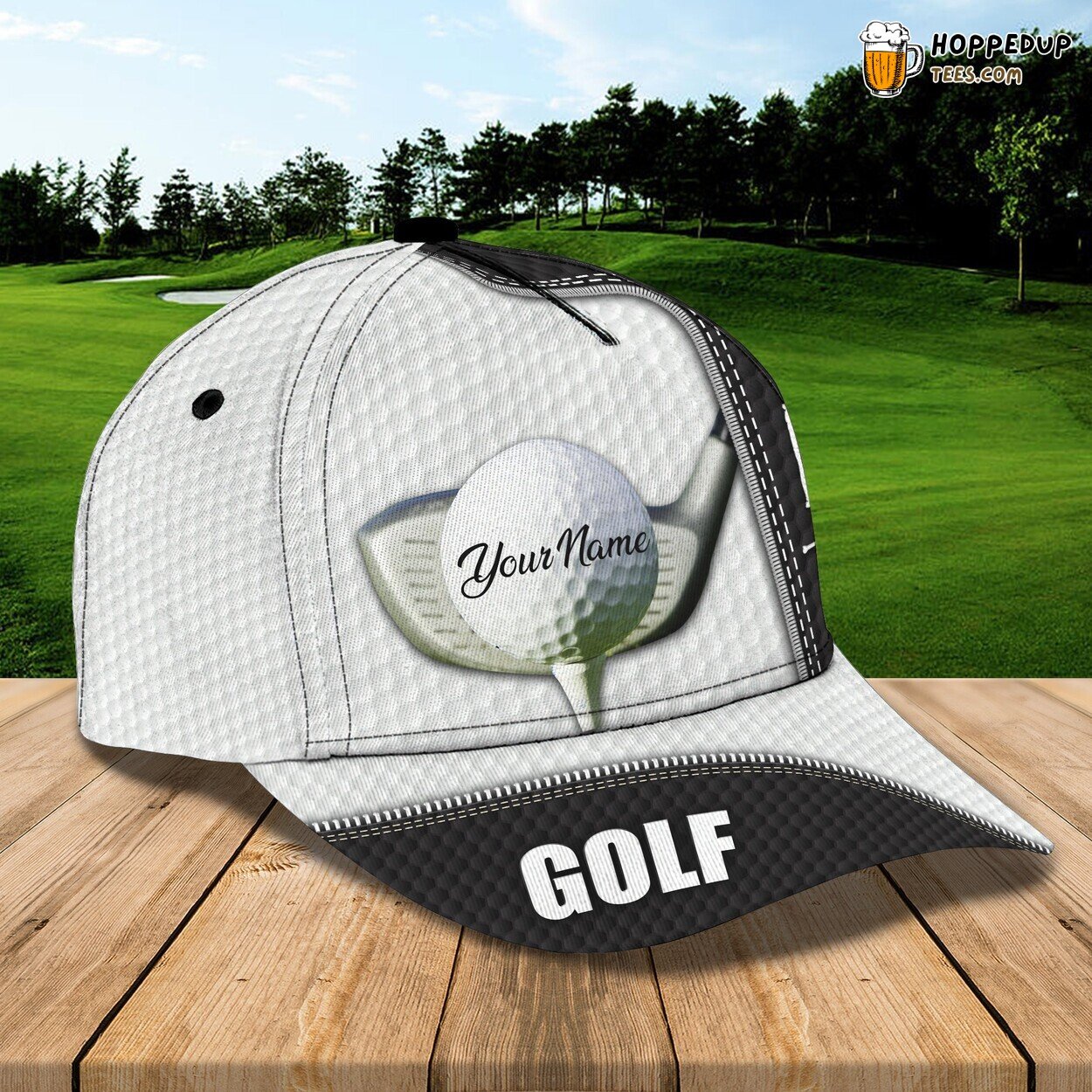 3D Classic Cap Embracing Golf Enthusiasm Personalized Name Signature Hat