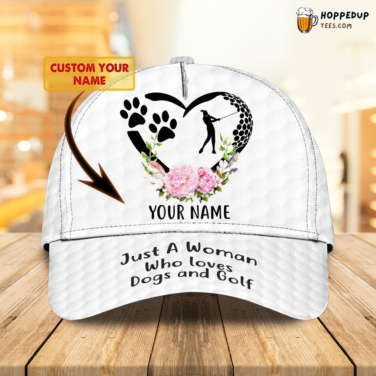 3D Classic Cap Embracing Golf Journey Personalized Name Distinct Hat Design