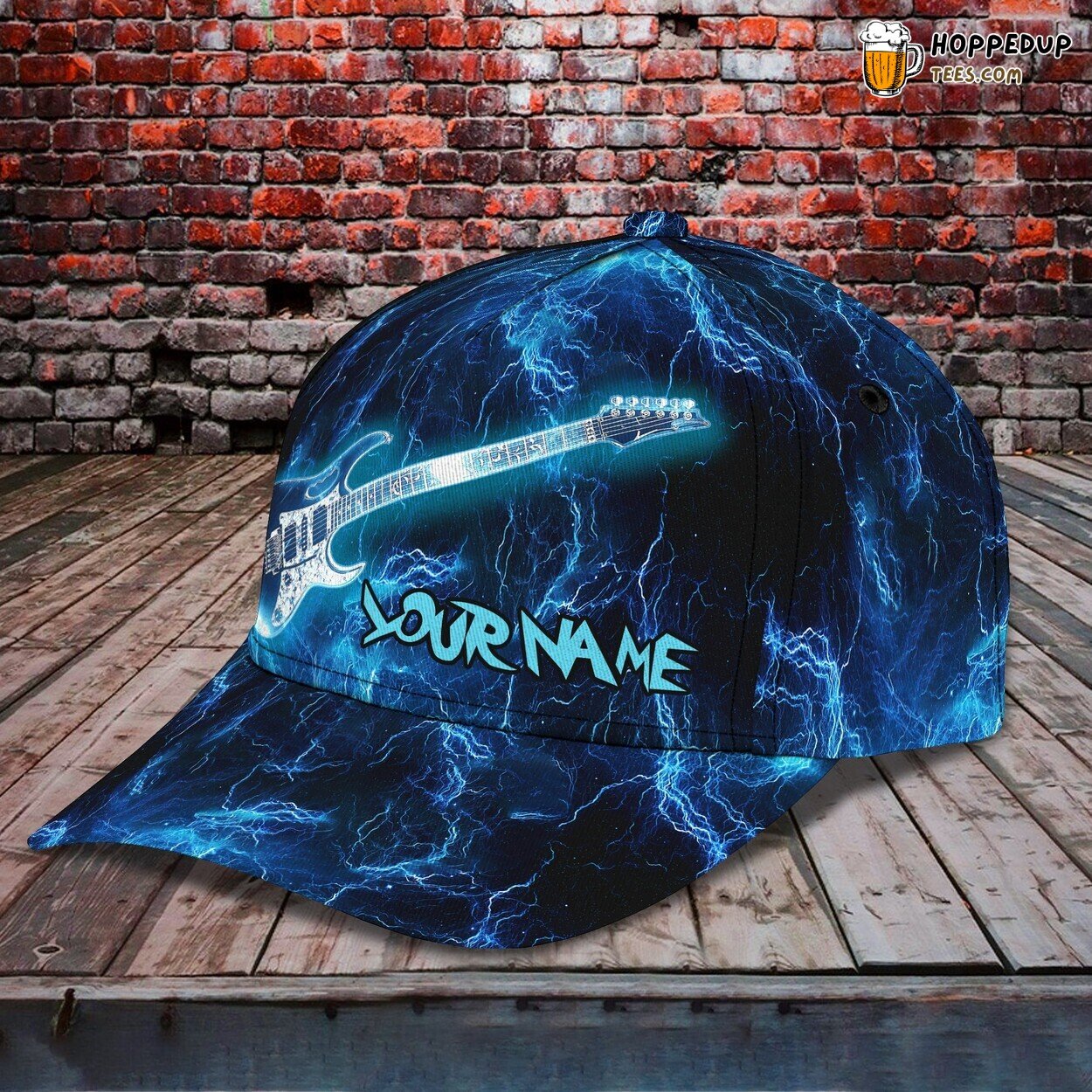 3D Classic Cap Embracing the Vibe of Electric Guitar Personalized Touch