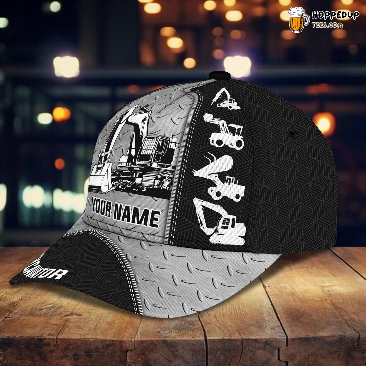 3D Classic Cap Excavator Construction Personalized Name Classic Hat Unique Design 3D Classic Cap Excavator Construction Personalized Name Classic Hat Unique Design