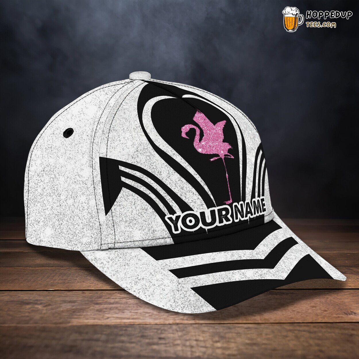 3D Classic Cap Flamingo Lovers Personalized Name Classic Hat Unique Design