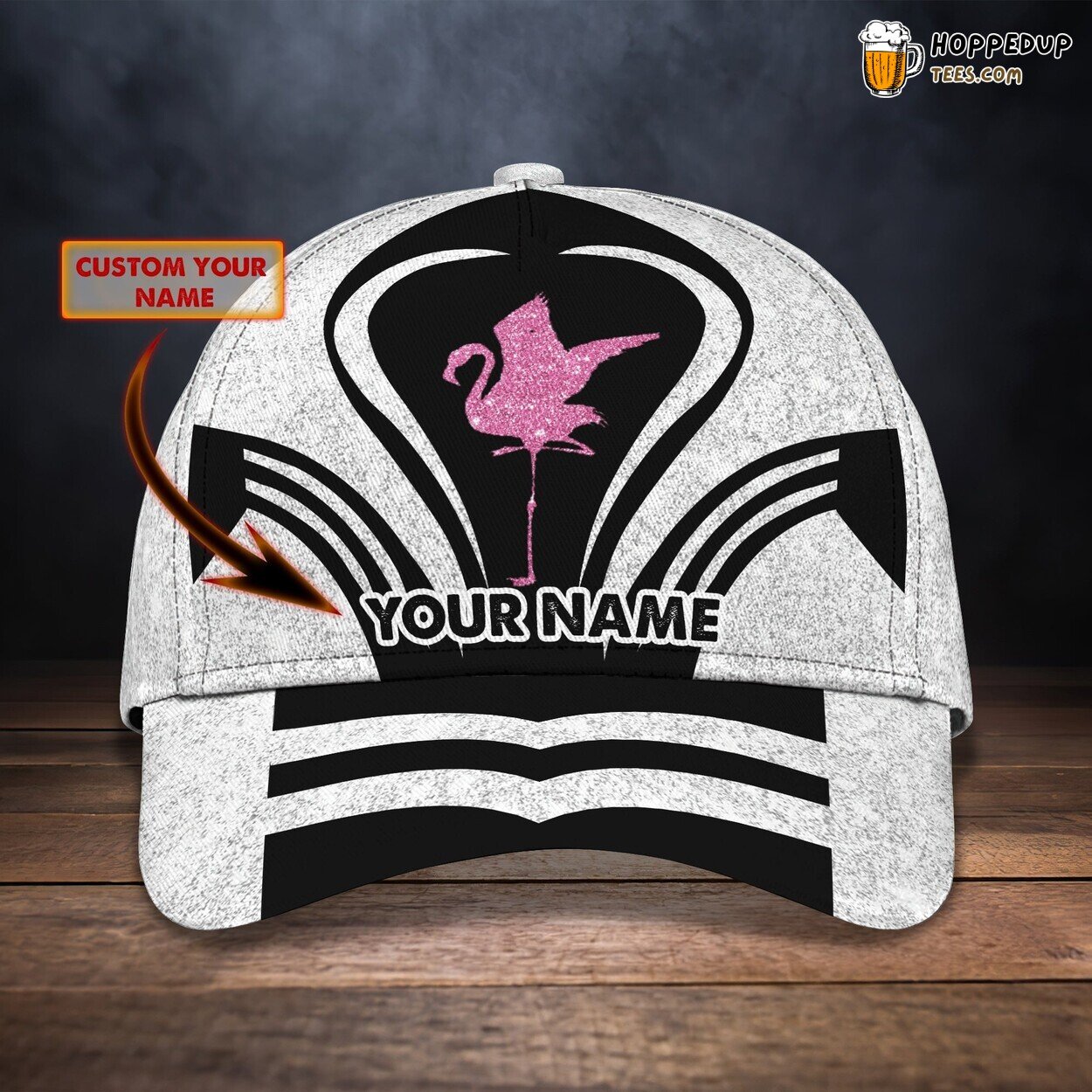 3D Classic Cap Flamingo Lovers Personalized Name Classic Hat Unique Design