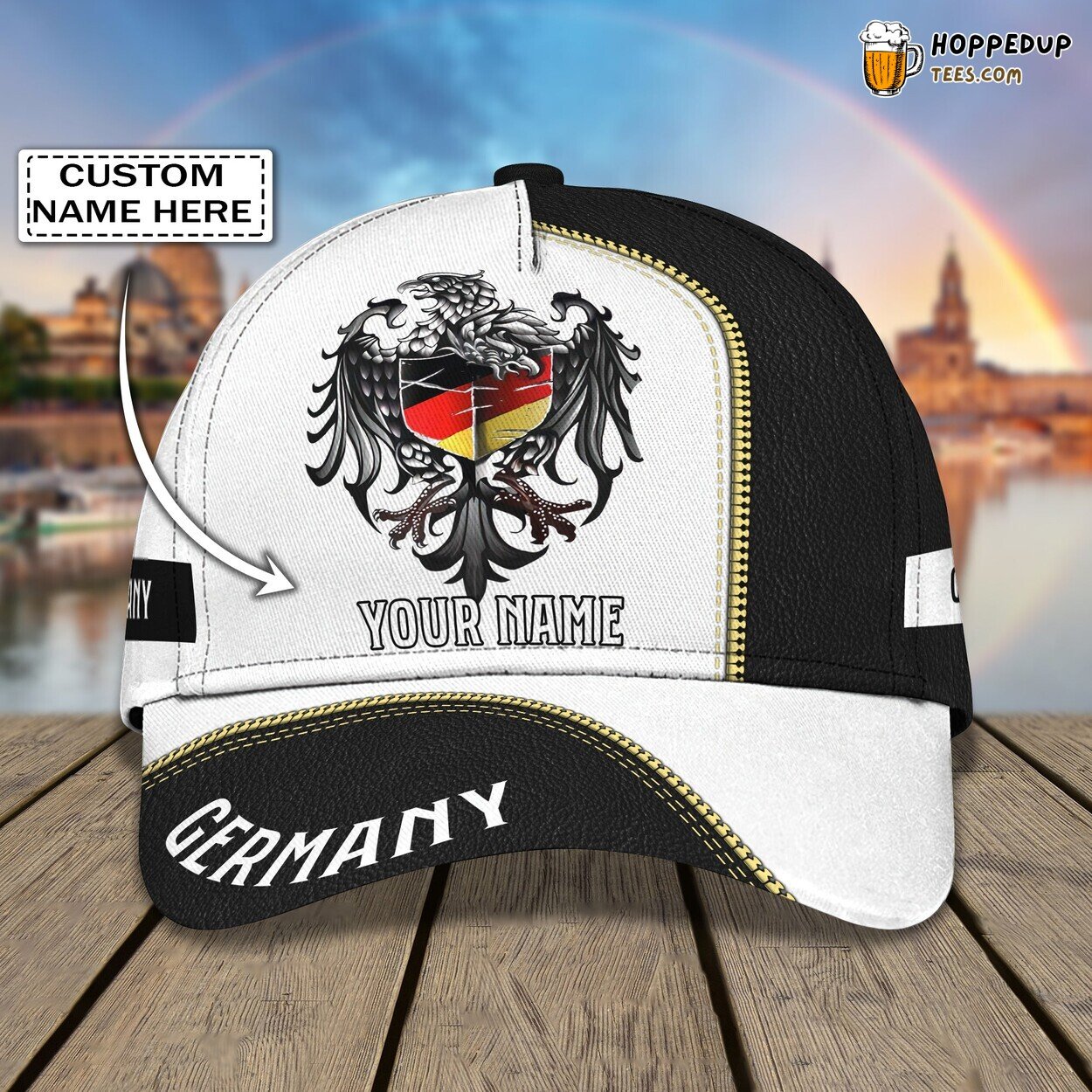 3D Classic Cap Germany Personalized Name Design Exclusive Premium Theme