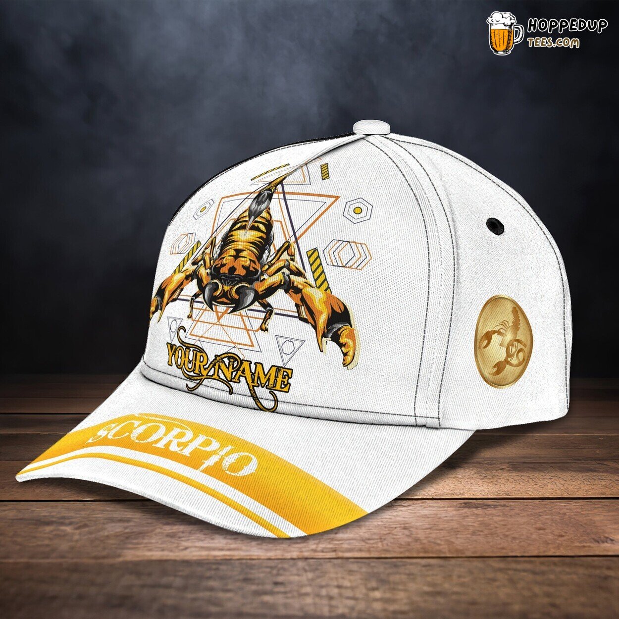 3D Classic Cap Gold Edition Scorpio Zodiac Personalized Name Hat Tribute 3D Classic Cap Gold Edition Scorpio Zodiac Personalized Name Hat Tribute