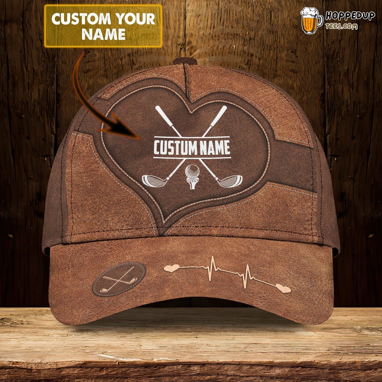 3D Classic Cap Golf Adventure Spirit Personalized Name Unique Design Hat
