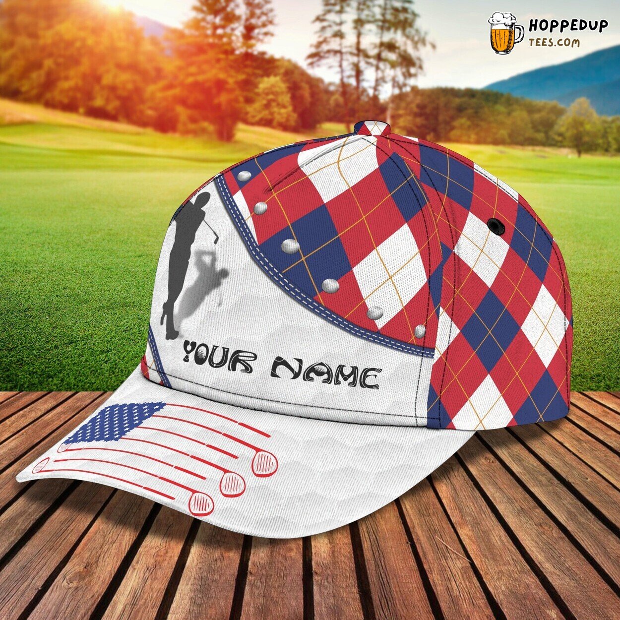 3D Classic Cap Golf Enthusiast Personalized Name Unique Classic Hat 3D Classic Cap Golf Enthusiast Personalized Name Unique Classic Hat