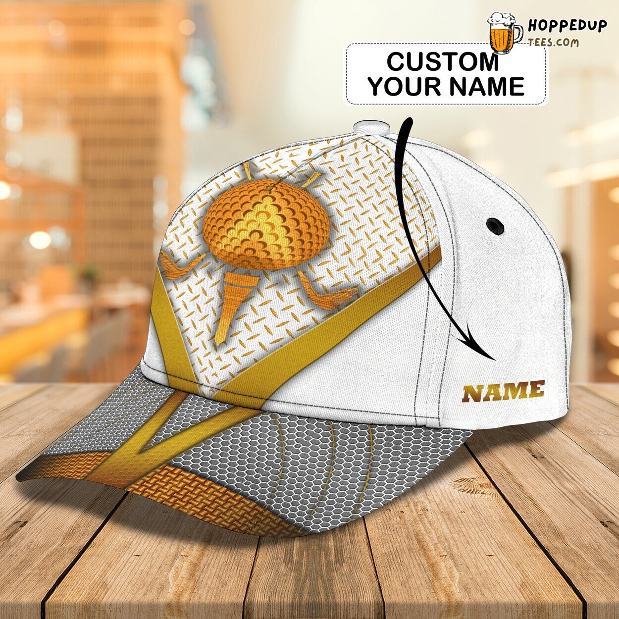 3D Classic Cap Golf Love Personalized Name Distinctive Hat Design