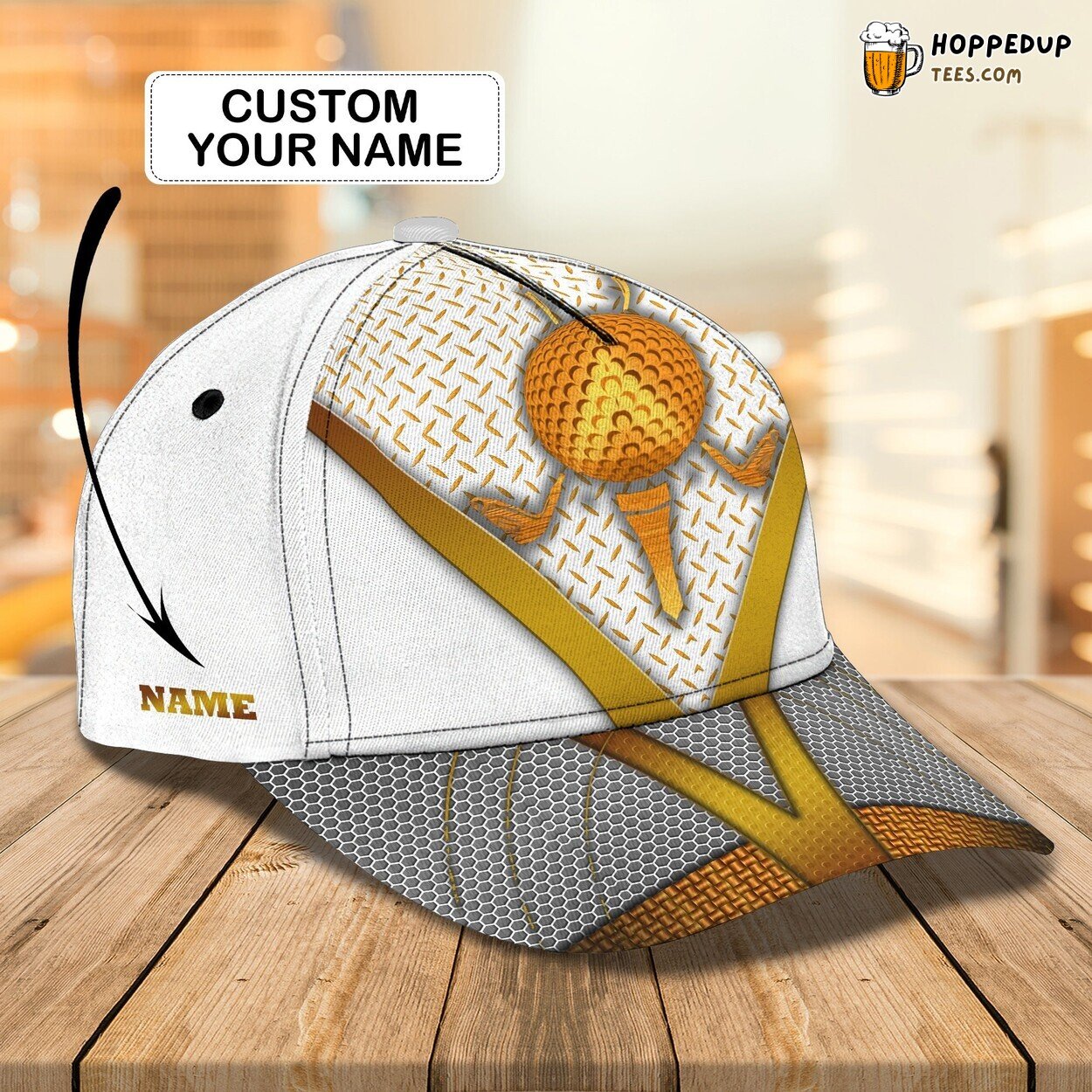 3D Classic Cap Golf Love Personalized Name Distinctive Hat Design