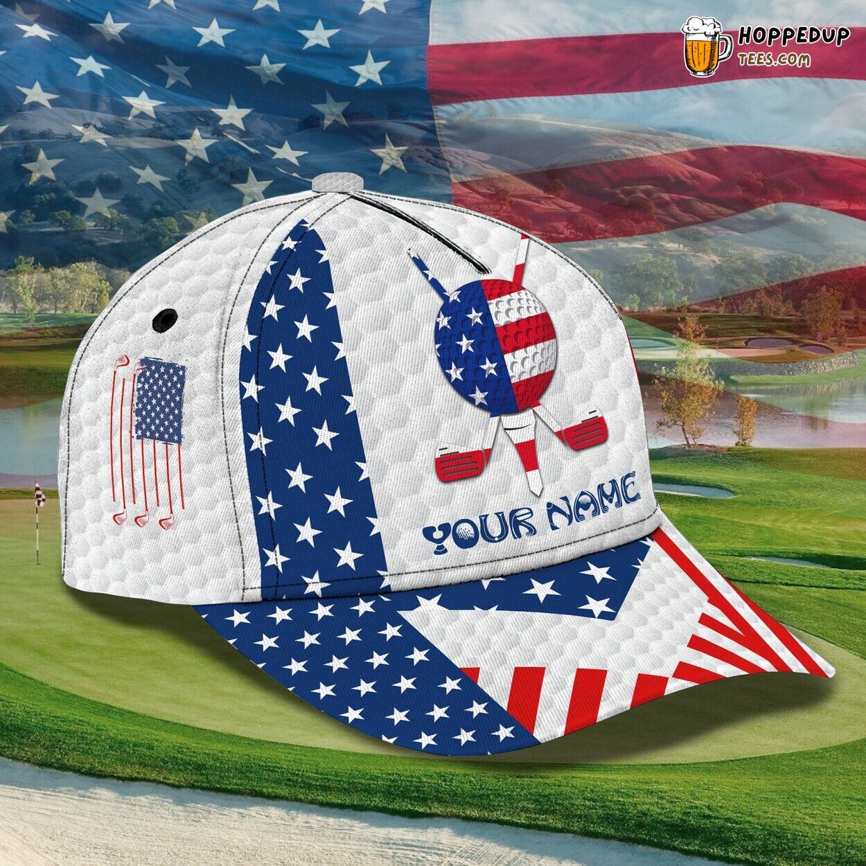 3D Classic Cap Golf Lover Personalized Name Unique Classic Hat Design 3D Classic Cap Golf Lover Personalized Name Unique Classic Hat Design