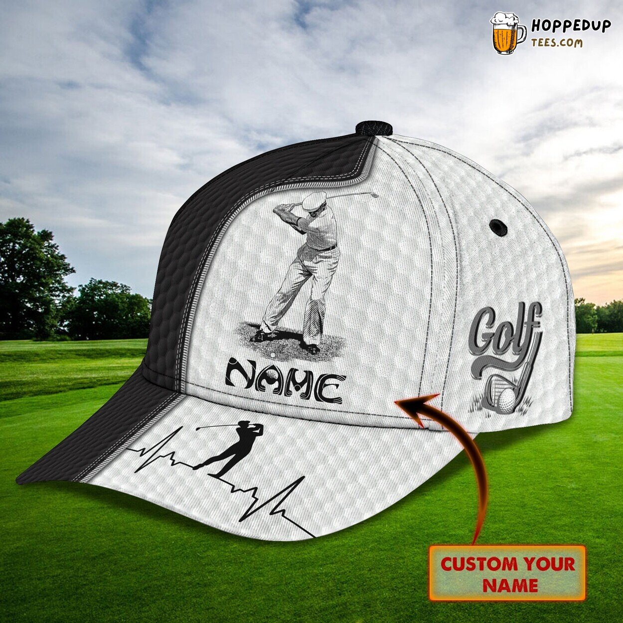 3D Classic Cap Golfing Passion Personalized Name Unique Hat Experience