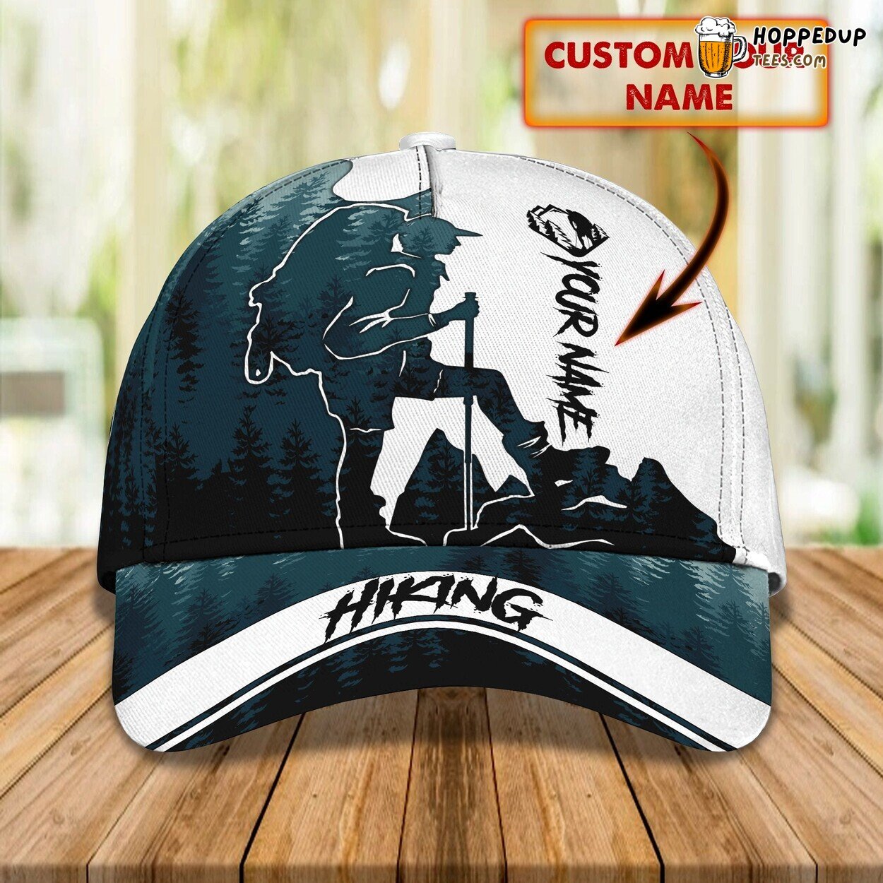 3D Classic Cap Hiking Adventures Personalized Name Classic Hat Unique Tribute