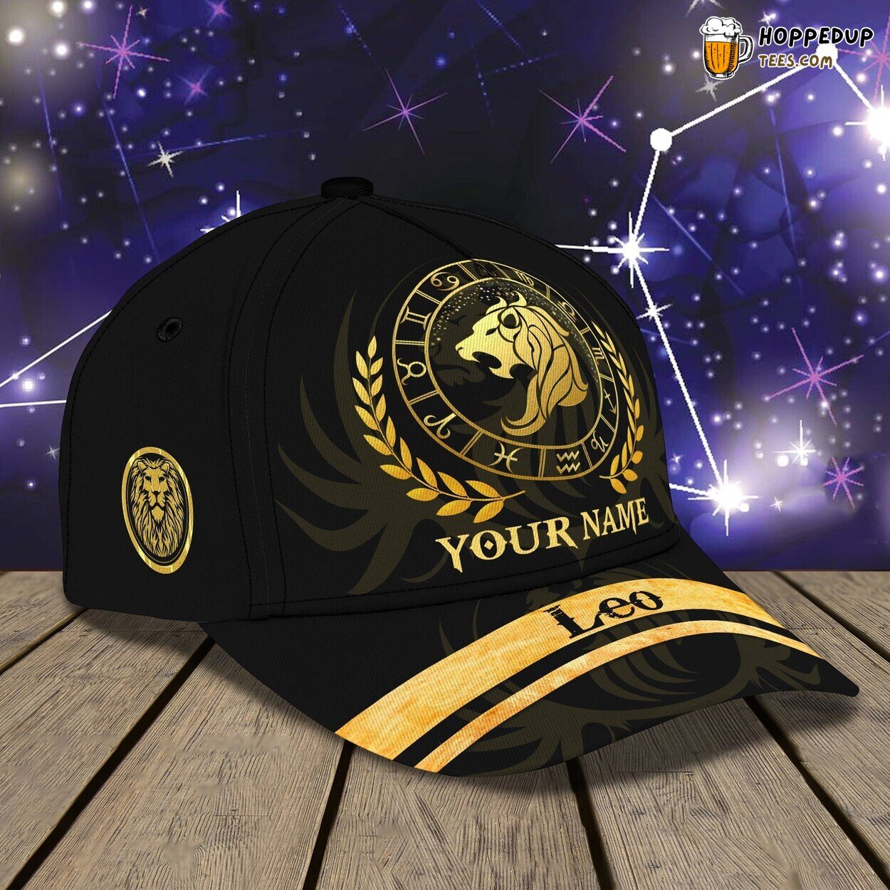 3D Classic Cap Honoring Leo Zodiac Personalized Name Unique Hat Tribute Design