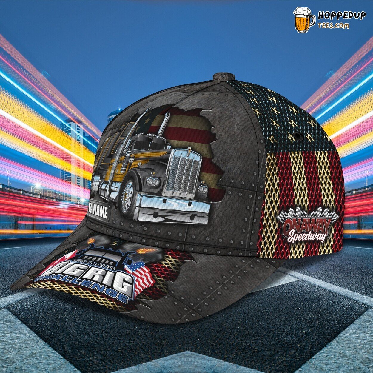 3D Classic Cap Honoring Truckers SP Edition Personalized Name Hat Design Tribute 3D Classic Cap Honoring Truckers SP Edition Personalized Name Hat Design Tribute