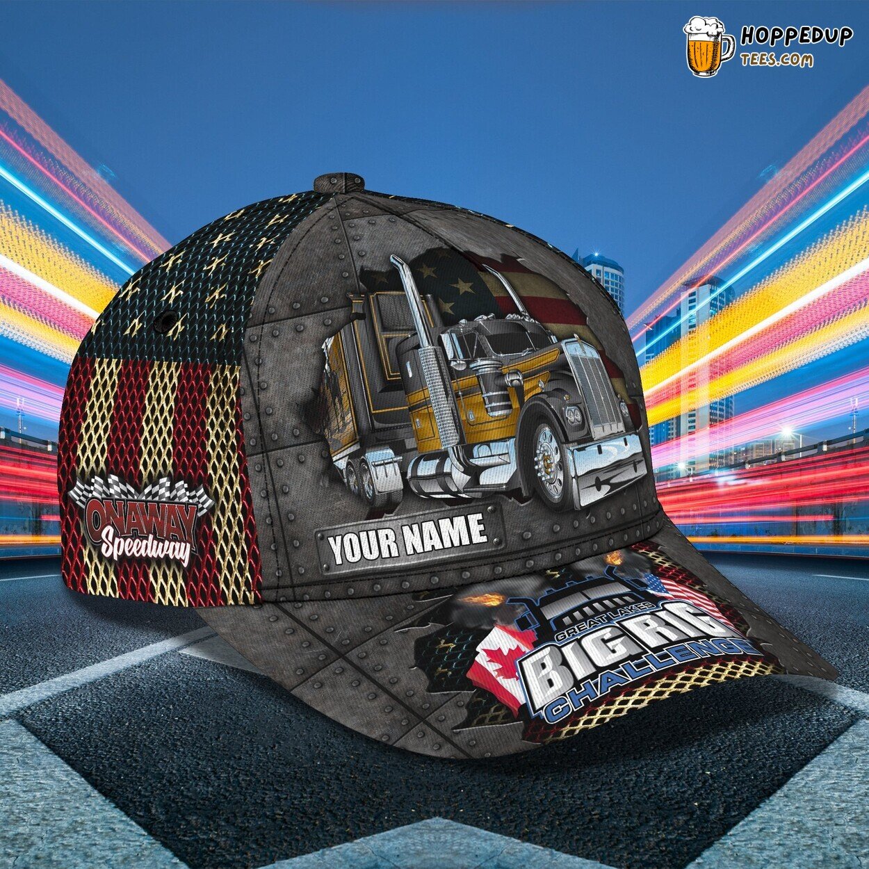 3D Classic Cap Honoring Truckers SP Edition Personalized Name Hat Design Tribute