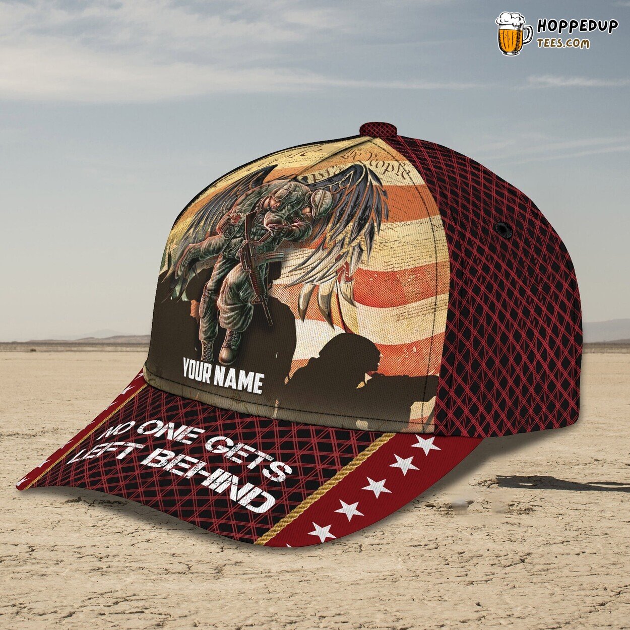 3D Classic Cap Honoring Veterans Personalized Name Classic Hat Design Series