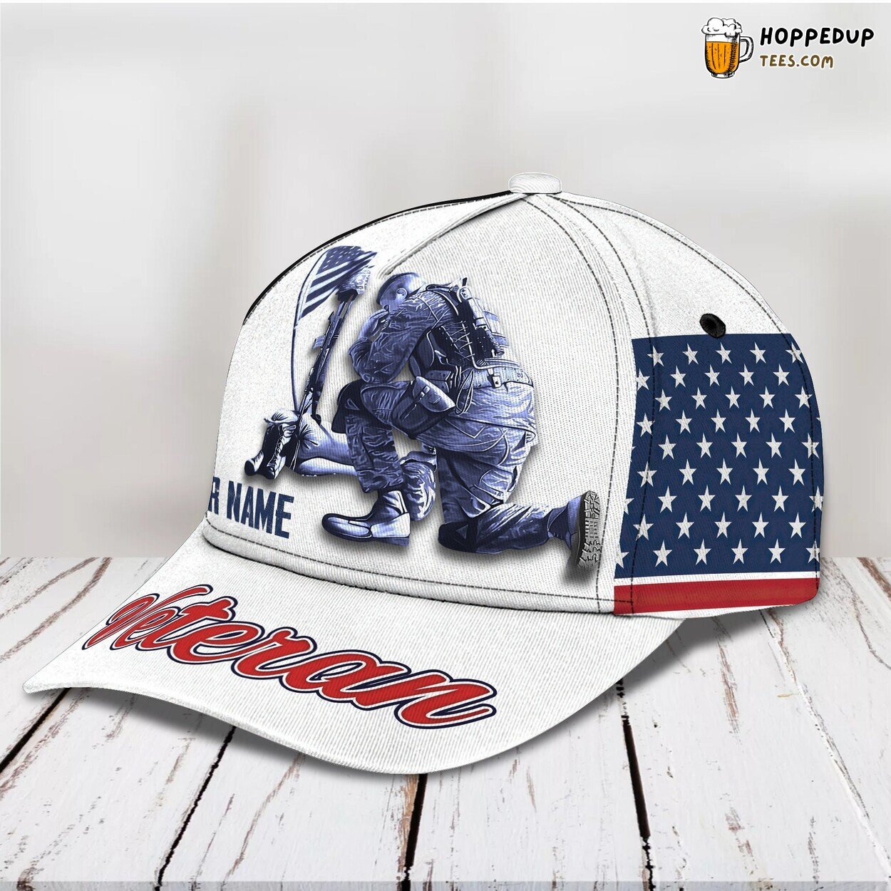 3D Classic Cap Honoring Veterans Personalized Name Hat Celebration 3D Classic Cap Honoring Veterans Personalized Name Hat Celebration