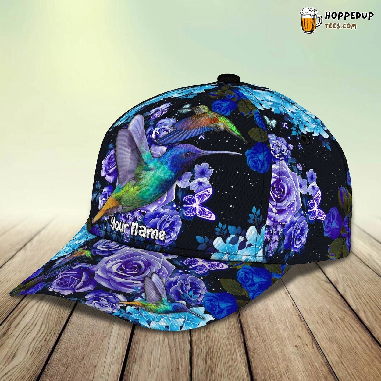 3D Classic Cap Hummingbird Beauty Flight Personalized Name Classic Hat Design