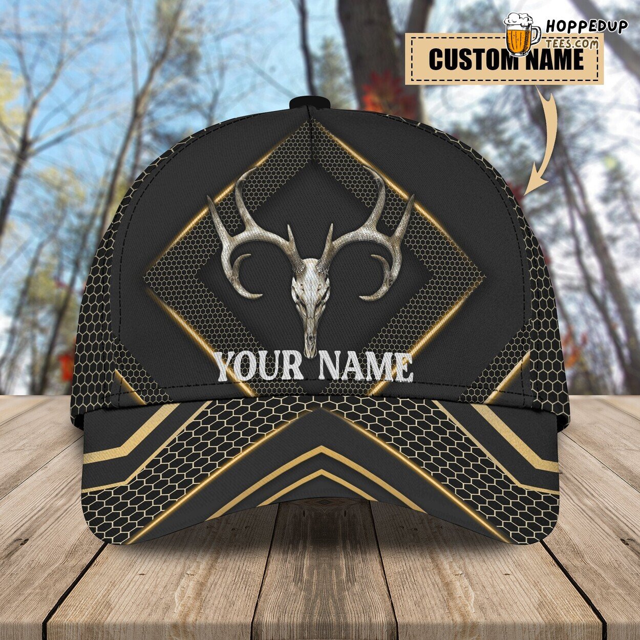 3D Classic Cap Hunting Adventures Personalized Name Classic Hat Design Tribute