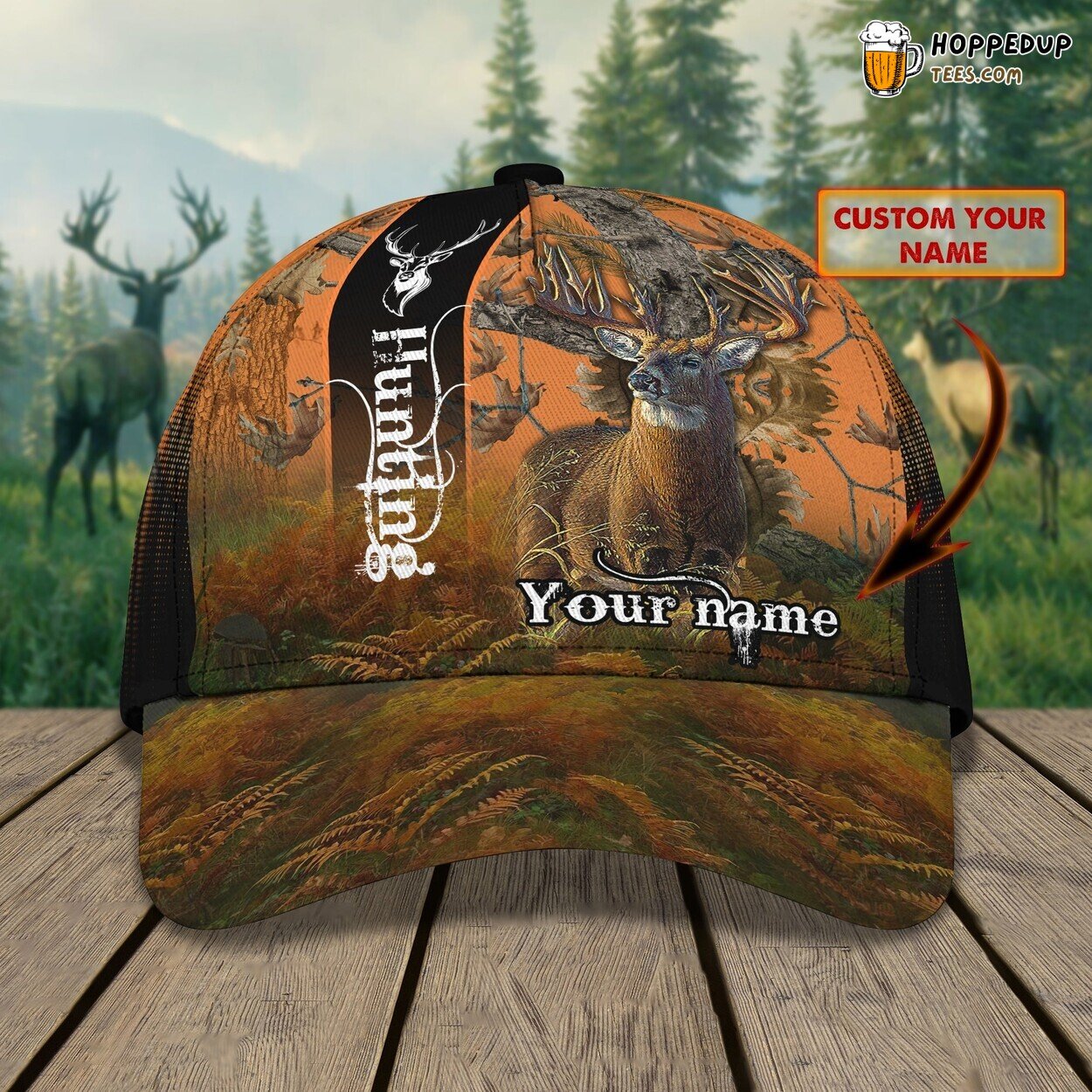 3D Classic Cap Hunting Personalized Name Stylish Unique Best Choice Design