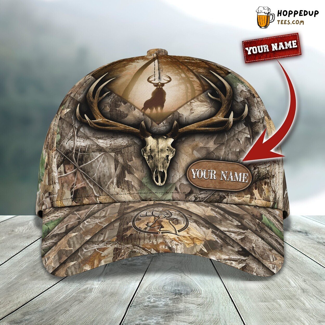 3D Classic Cap Hunting Personalized Name Unique Stylish Top Choice Design
