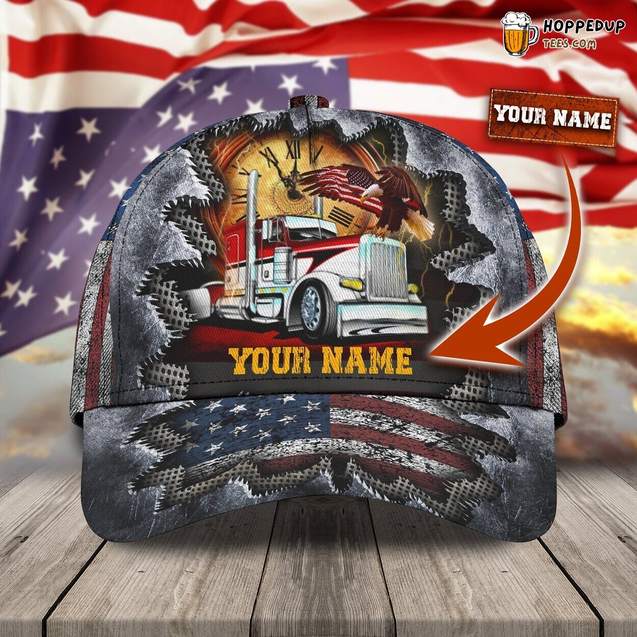 3D Classic Cap I Am Trucker Cool Personalized Name Distinctive Hat
