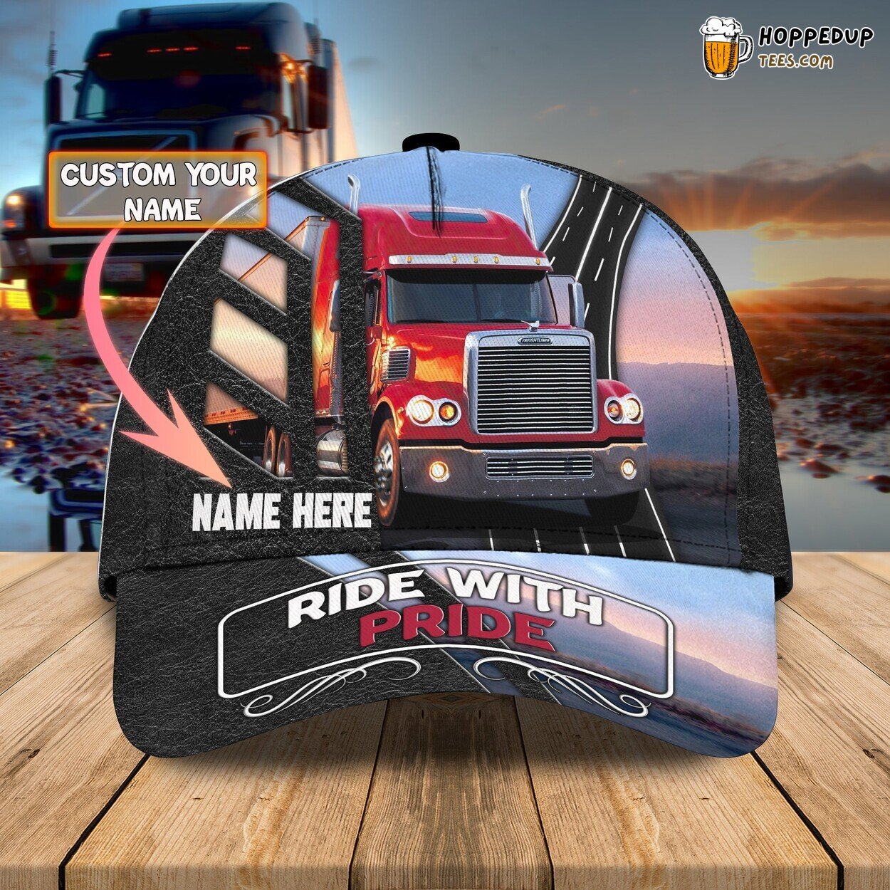 3D Classic Cap I Am Trucker Personalized Name Classic Design Hat