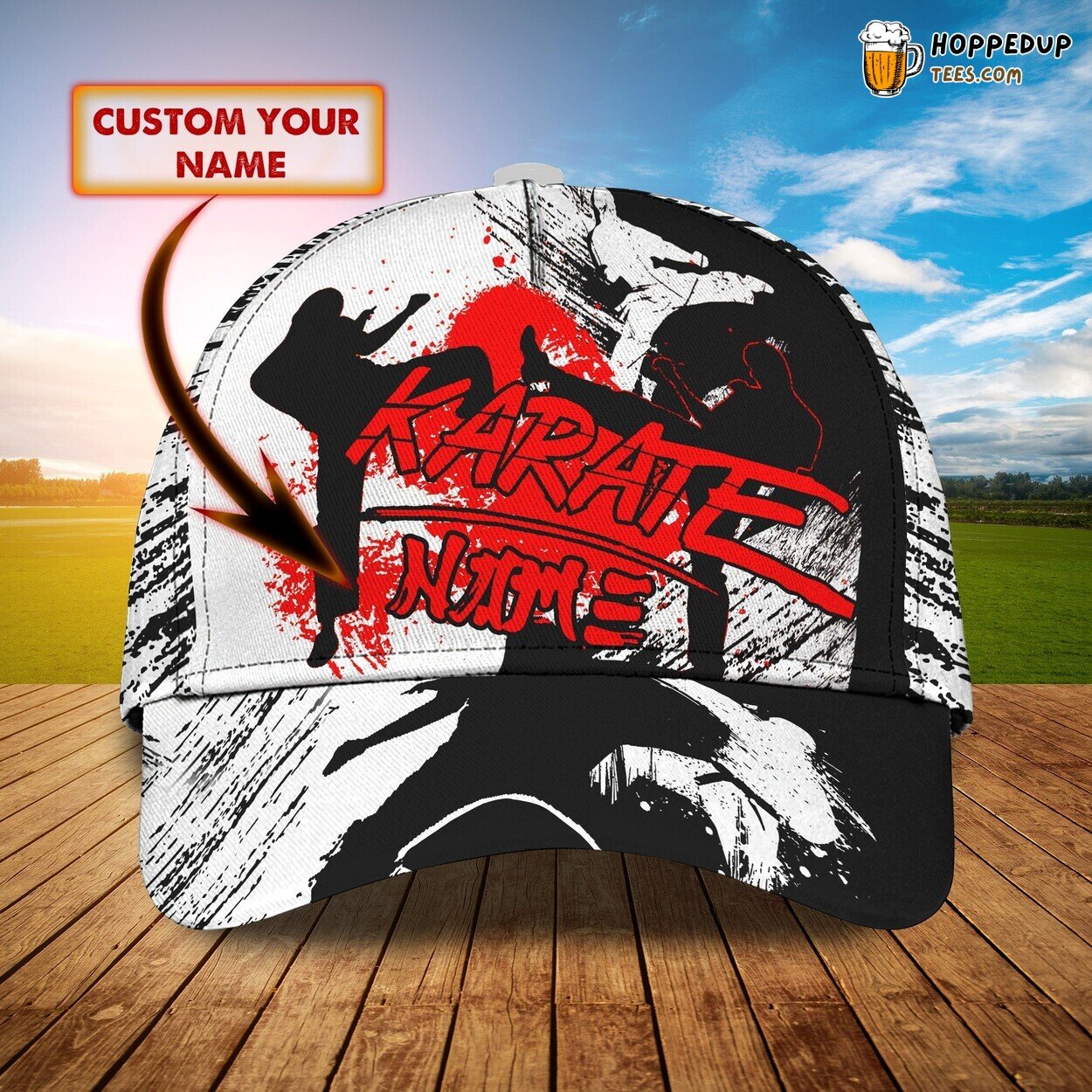 3D Classic Cap Karate Mastery Personalized Name Stylish Unique Best Choice Design