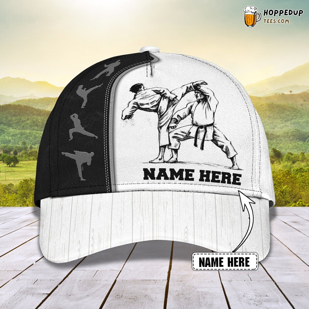 3D Classic Cap Karatedo Martial Arts Personalized Name Hat Experience