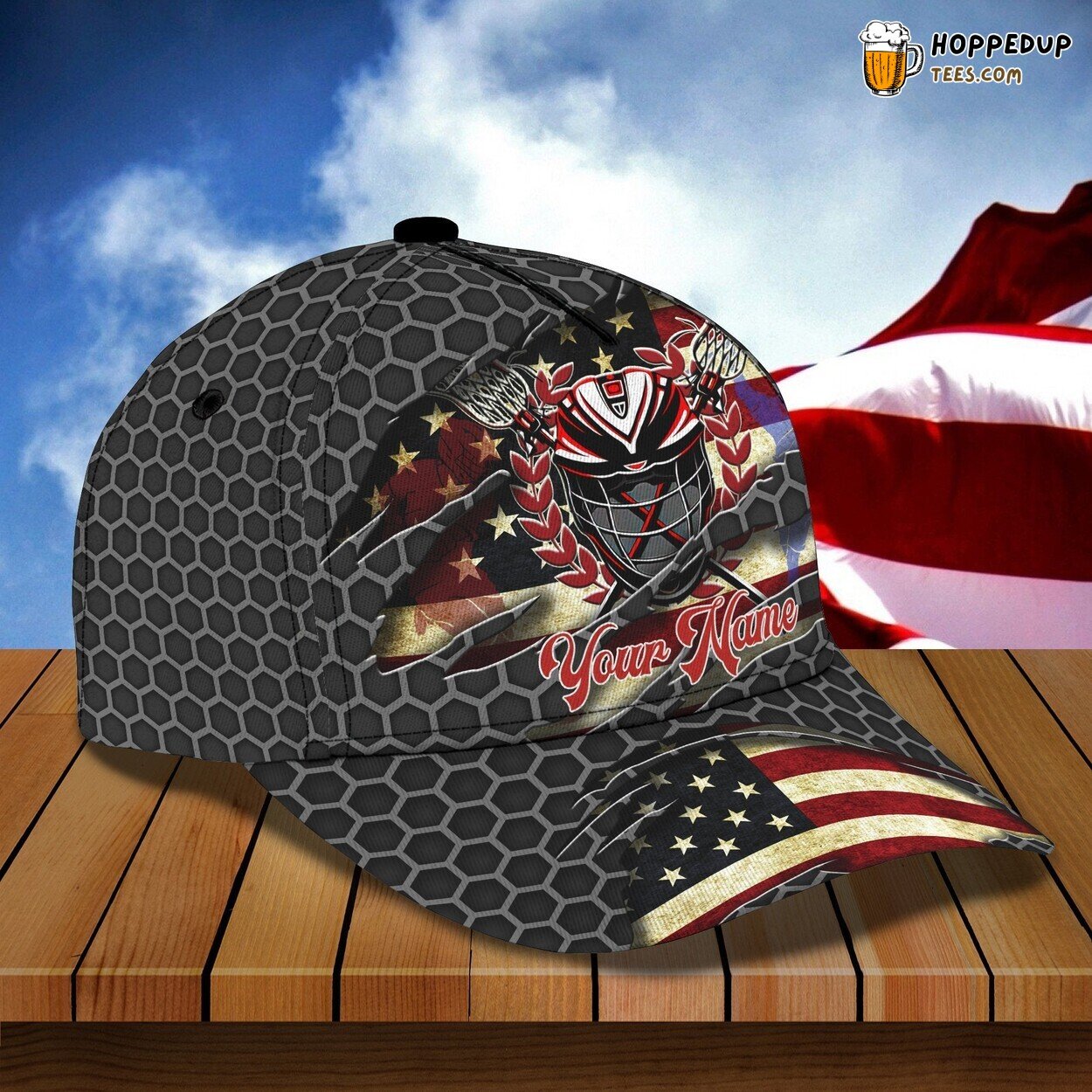 3D Classic Cap Lacrosse Sports Enthusiasts Personalized Name Classic Hat Design 3D Classic Cap Lacrosse Sports Enthusiasts Personalized Name Classic Hat Design