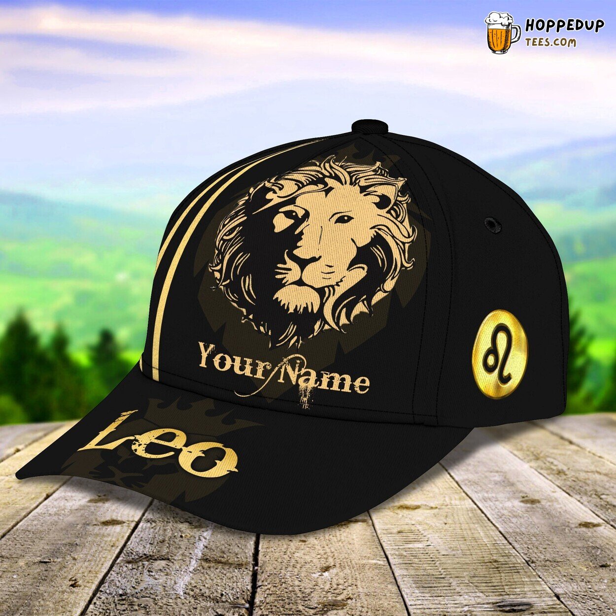 3D Classic Cap Leo Zodiac Sign Personalized Name Unique Astrology Hat 3D Classic Cap Leo Zodiac Sign Personalized Name Unique Astrology Hat