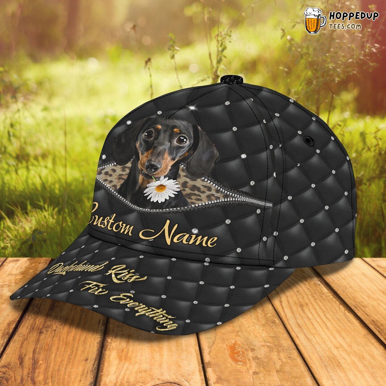 3D Classic Cap Love Dachshunds Dog Lovers Personalized Name Classic Hat Design 3D Classic Cap Love Dachshunds Dog Lovers Personalized Name Classic Hat Design