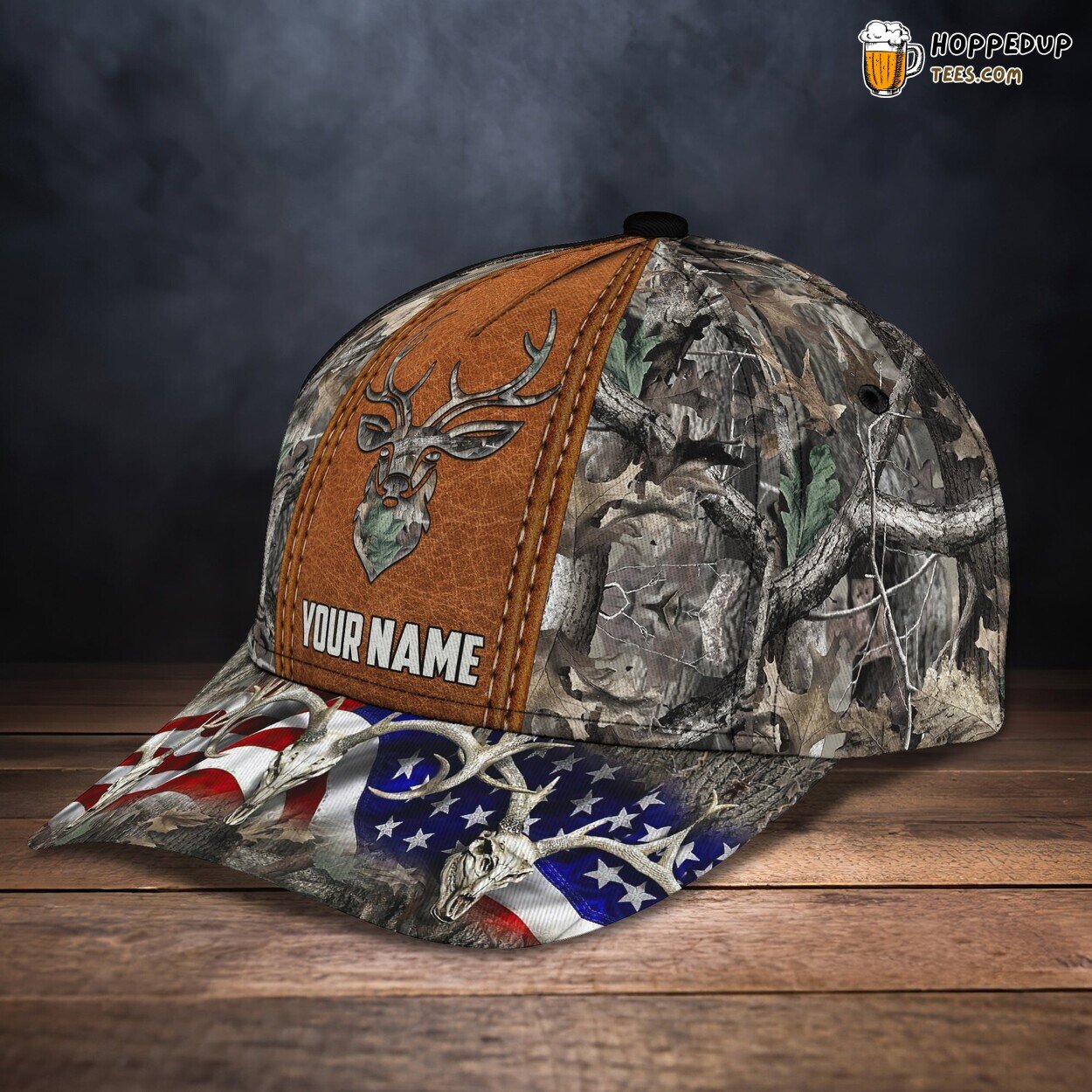 3D Classic Cap Love of Hunting Personalized Name Classic Hat Unique Design