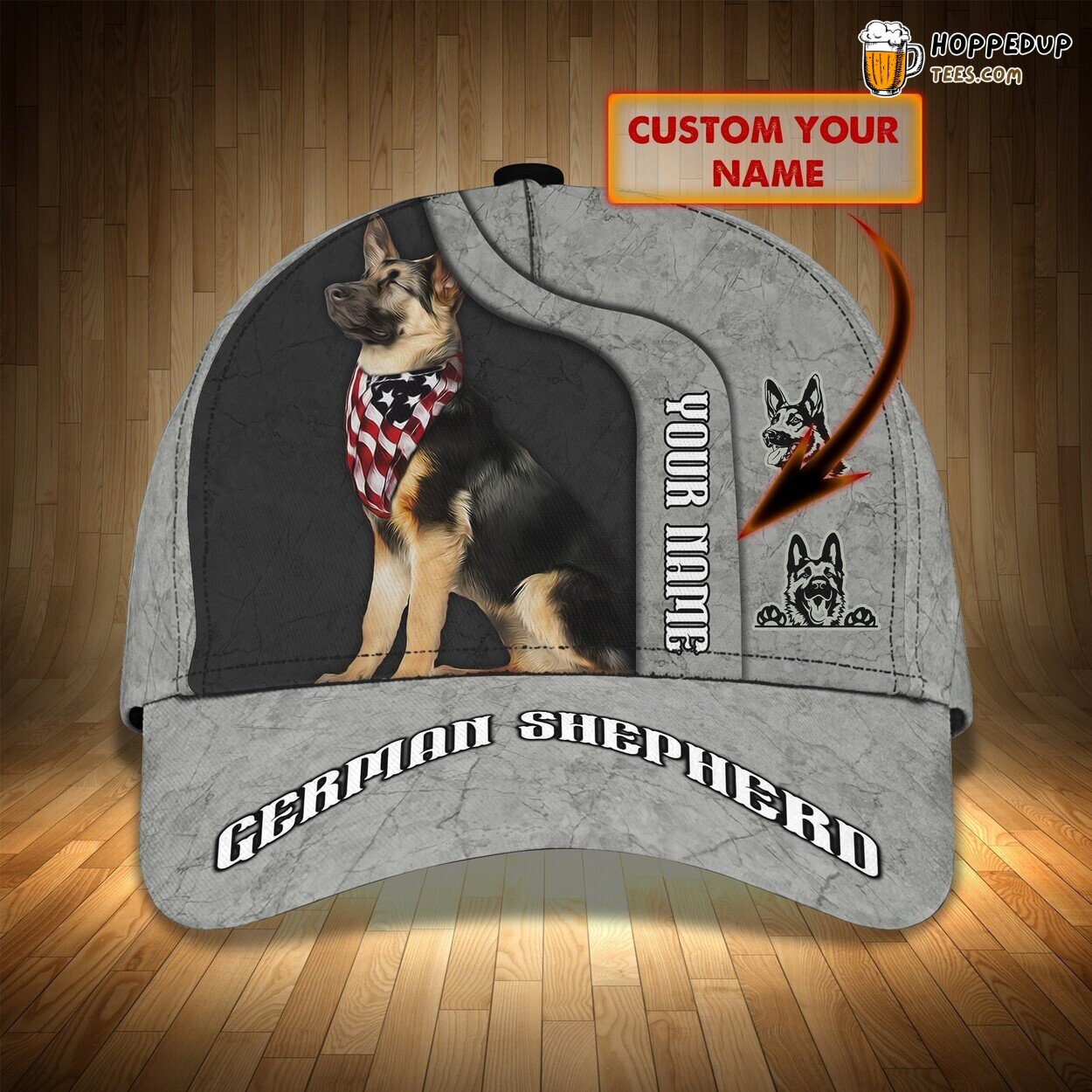 3D Classic Cap Loyalty of the German Shepherd Unique Hat Design