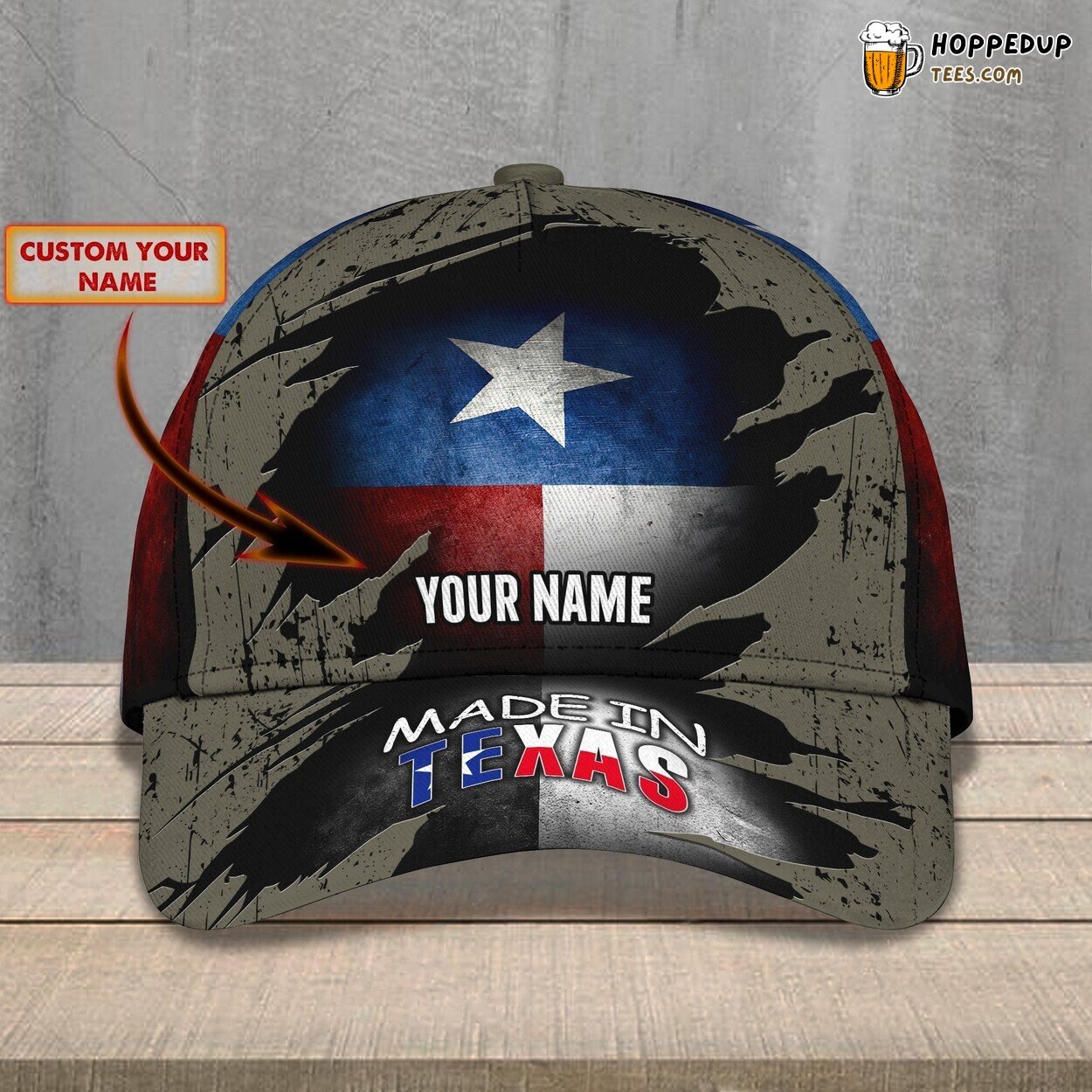 3D Classic Cap Made In Texas Pride Personalized Name Classic Hat Tribute