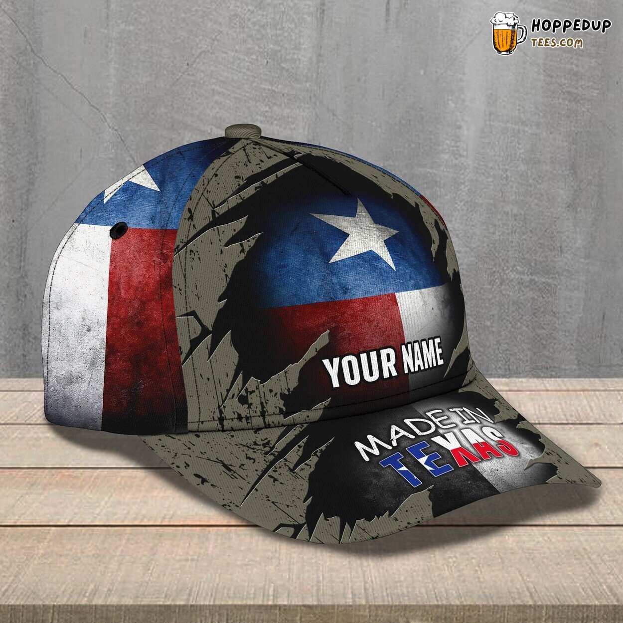 3D Classic Cap Made In Texas Pride Personalized Name Classic Hat Tribute