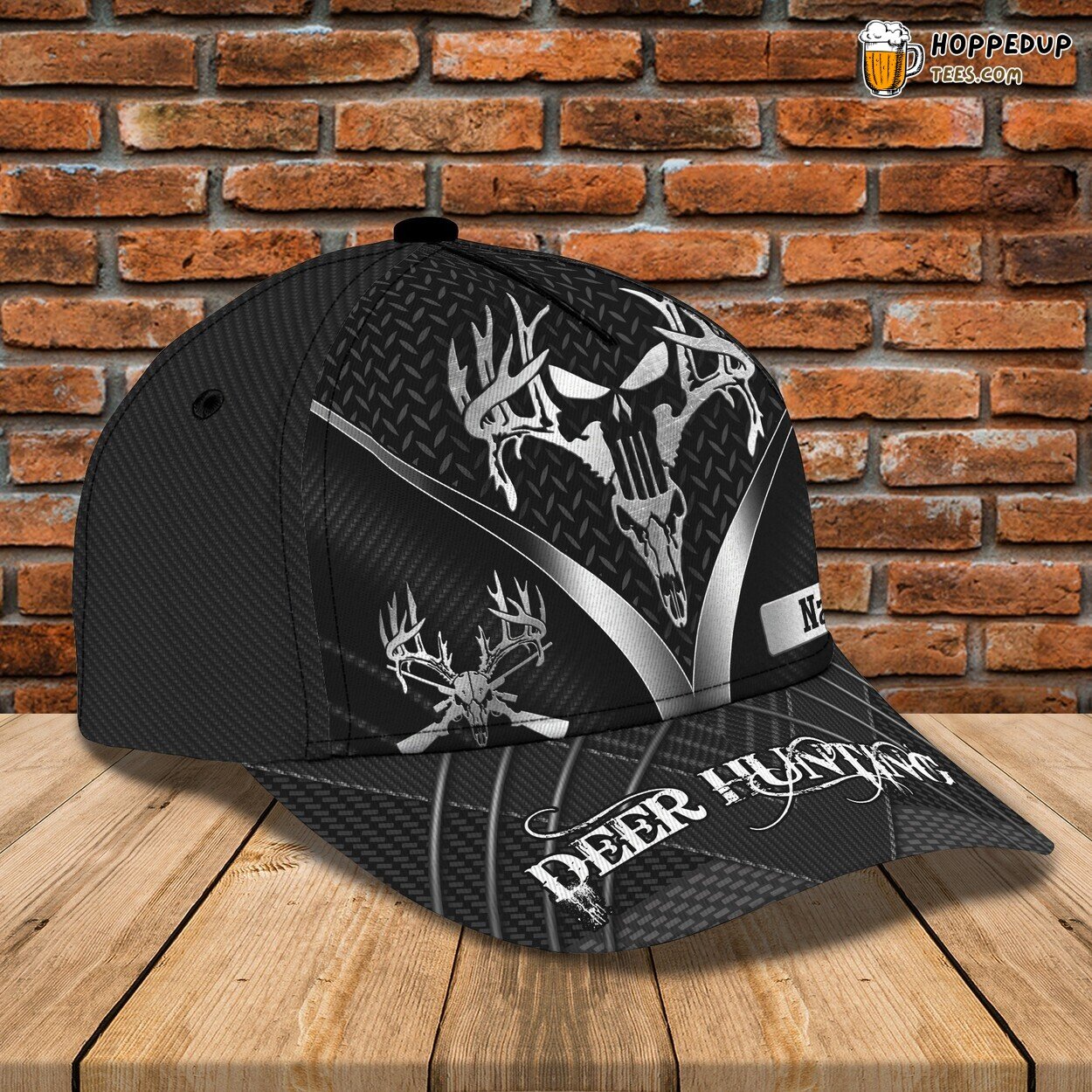 3D Classic Cap Majestic Deer Hunting Personalized Name Unique Hat