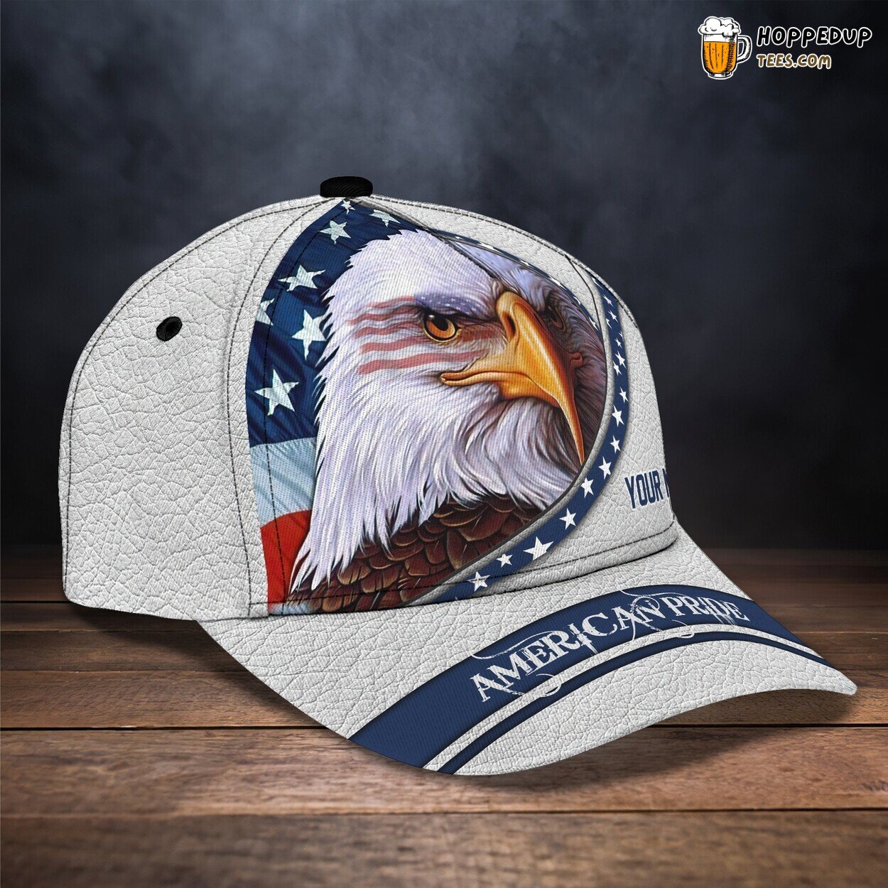 3D Classic Cap Majestic Eagle Personalized Name Tribute Hat Series Design