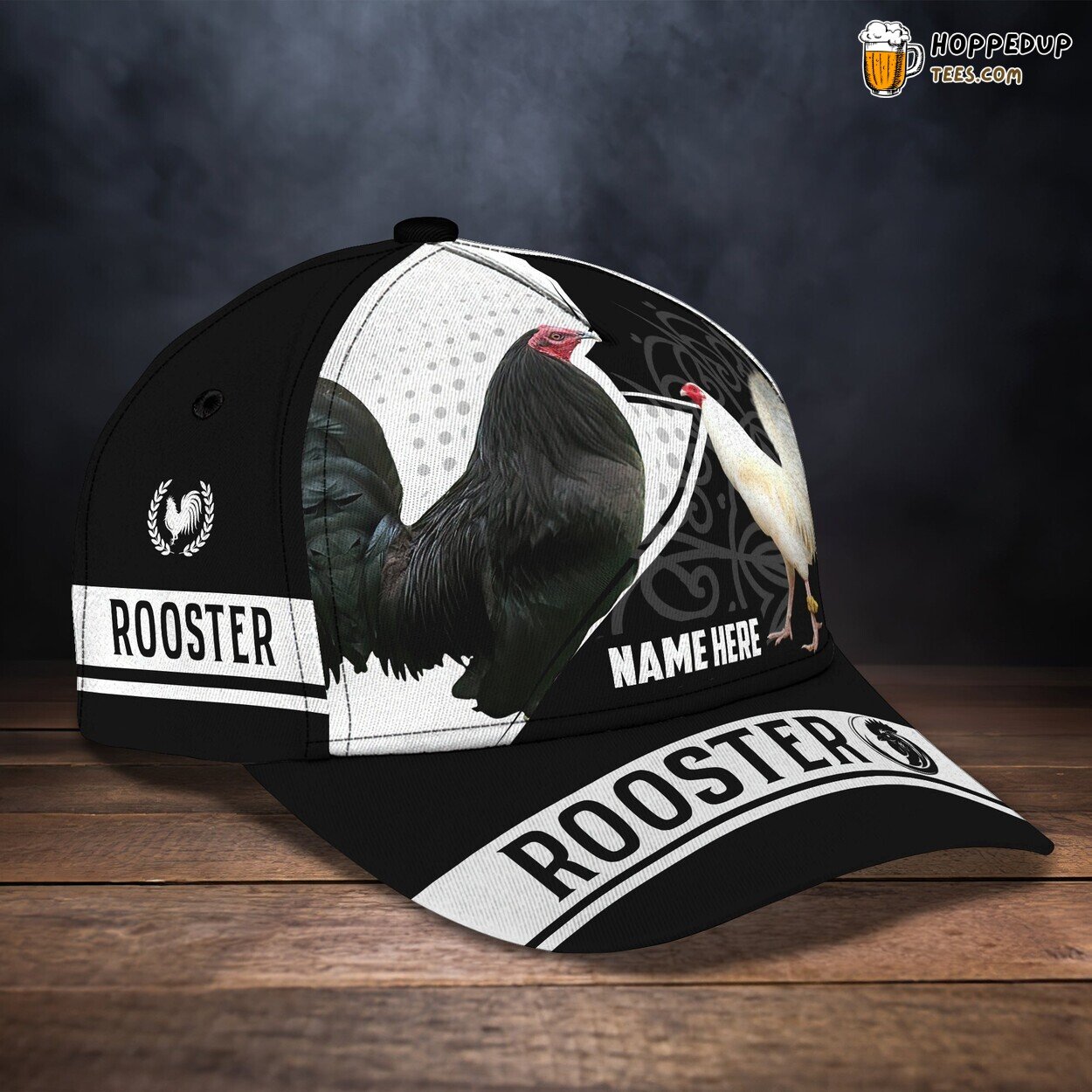 3D Classic Cap Majestic Rooster Personalized Name Stylish Unique Best Choice Trend