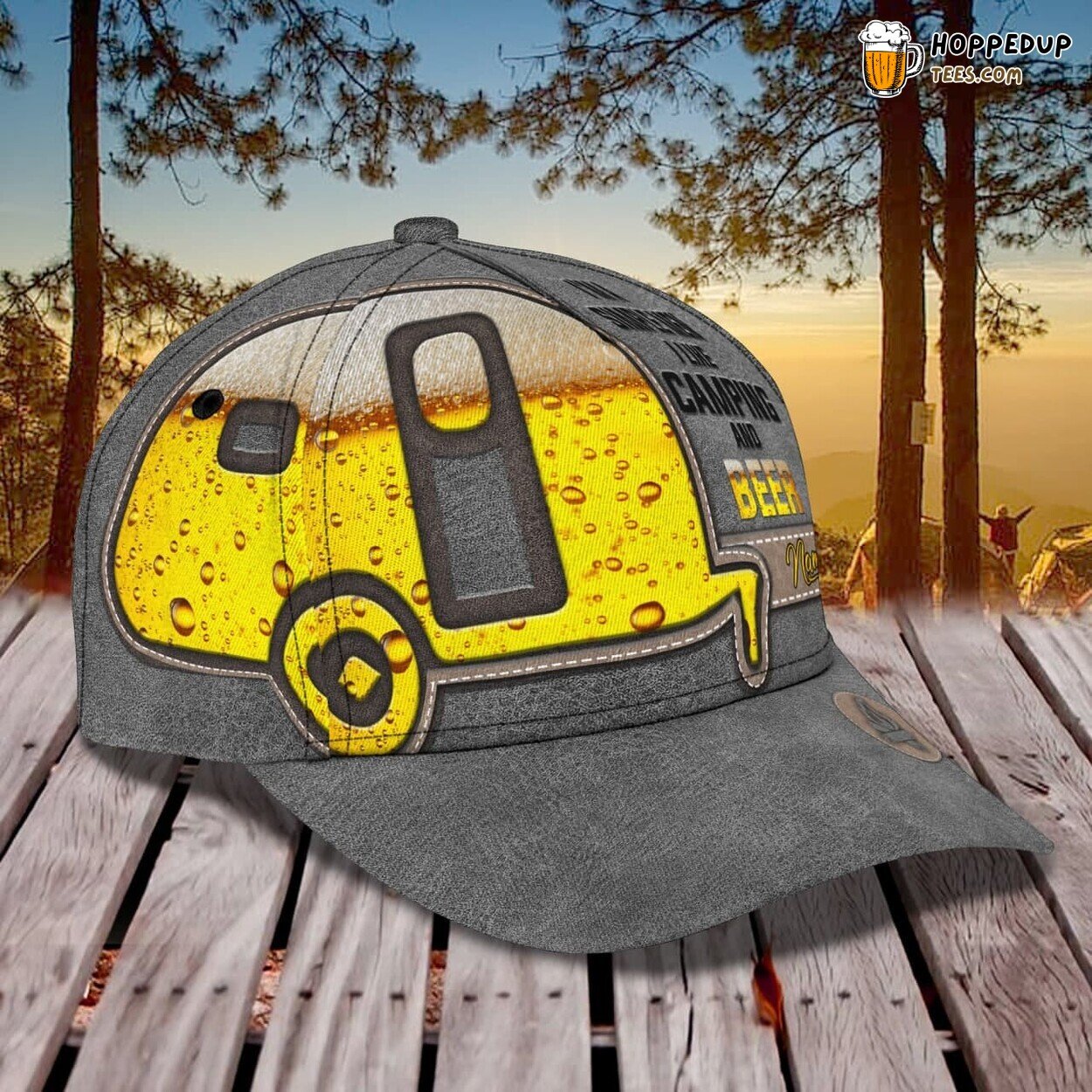 3D Classic Cap Man Loves Camping Beer Personalized Name Unique Hat Tribute 3D Classic Cap Man Loves Camping Beer Personalized Name Unique Hat Tribute