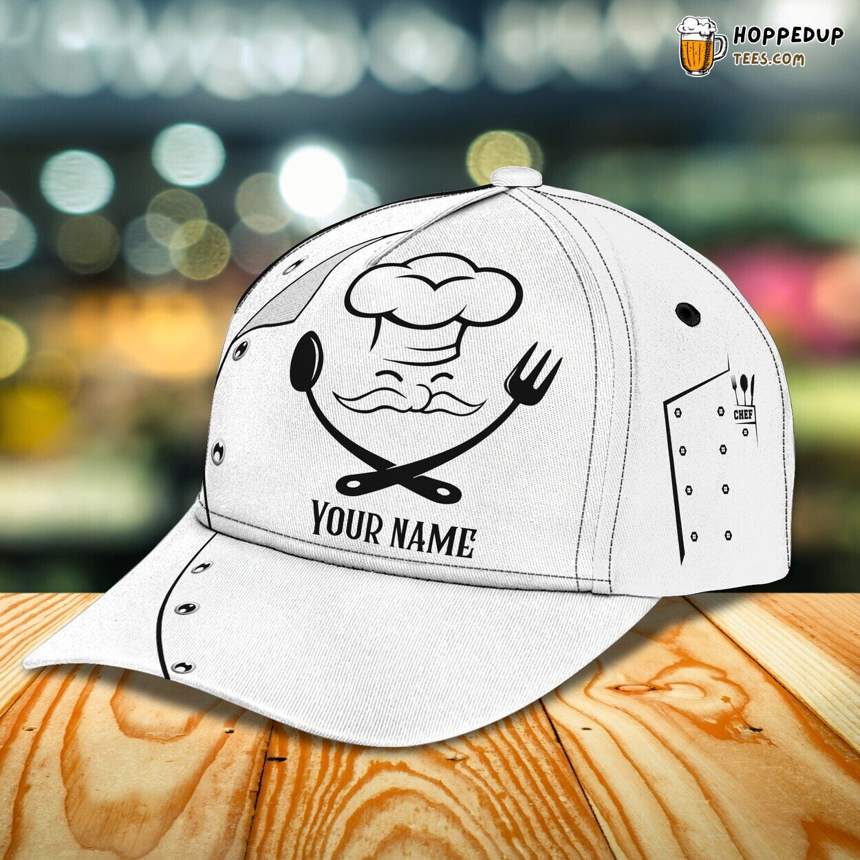 3D Classic Cap Master Chef Personalized Name Culinary Art Unique Hat 3D Classic Cap Master Chef Personalized Name Culinary Art Unique Hat