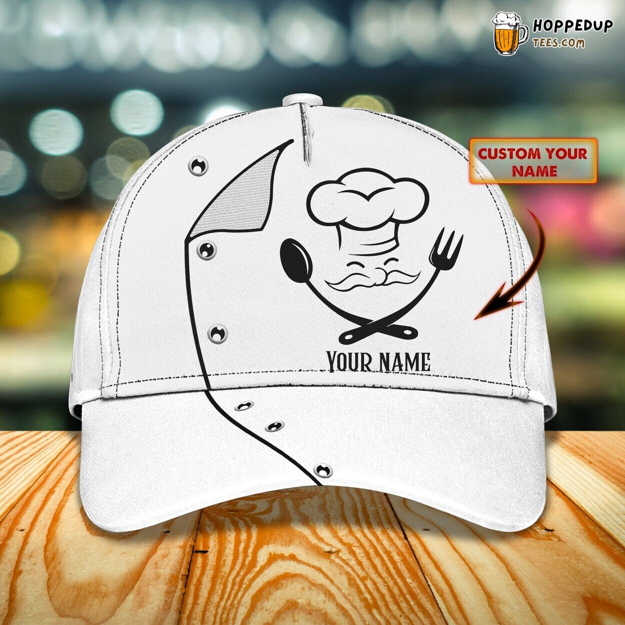 3D Classic Cap Master Chef Personalized Name Culinary Art Unique Hat