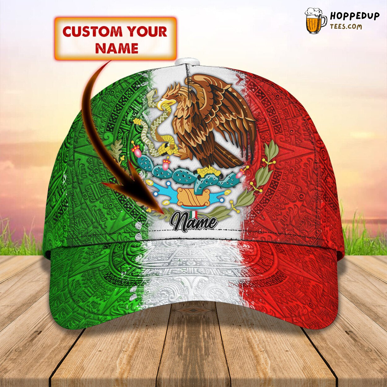 3D Classic Cap Mexico Pride Personalized Name Stylish Unique Model Trend
