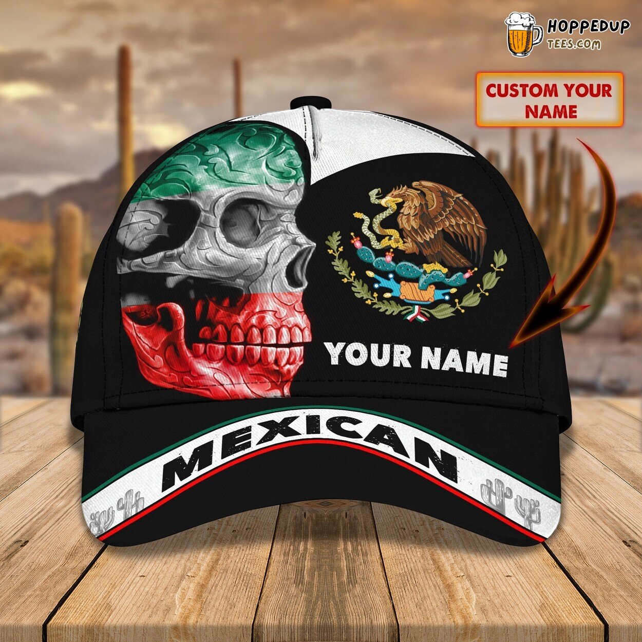 3D Classic Cap Mexico Pride Personalized Name Unique Stylish Best Design Trend