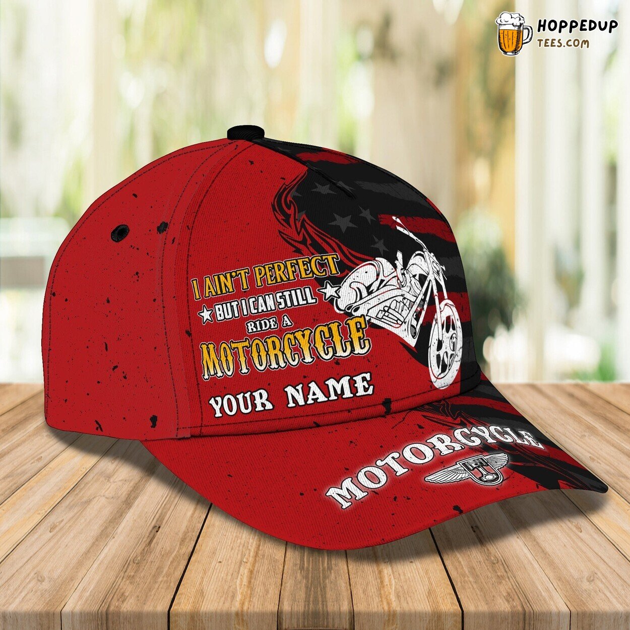 3D Classic Cap Motorcycle Personalized Name Stylish Unique Best Choice Trend