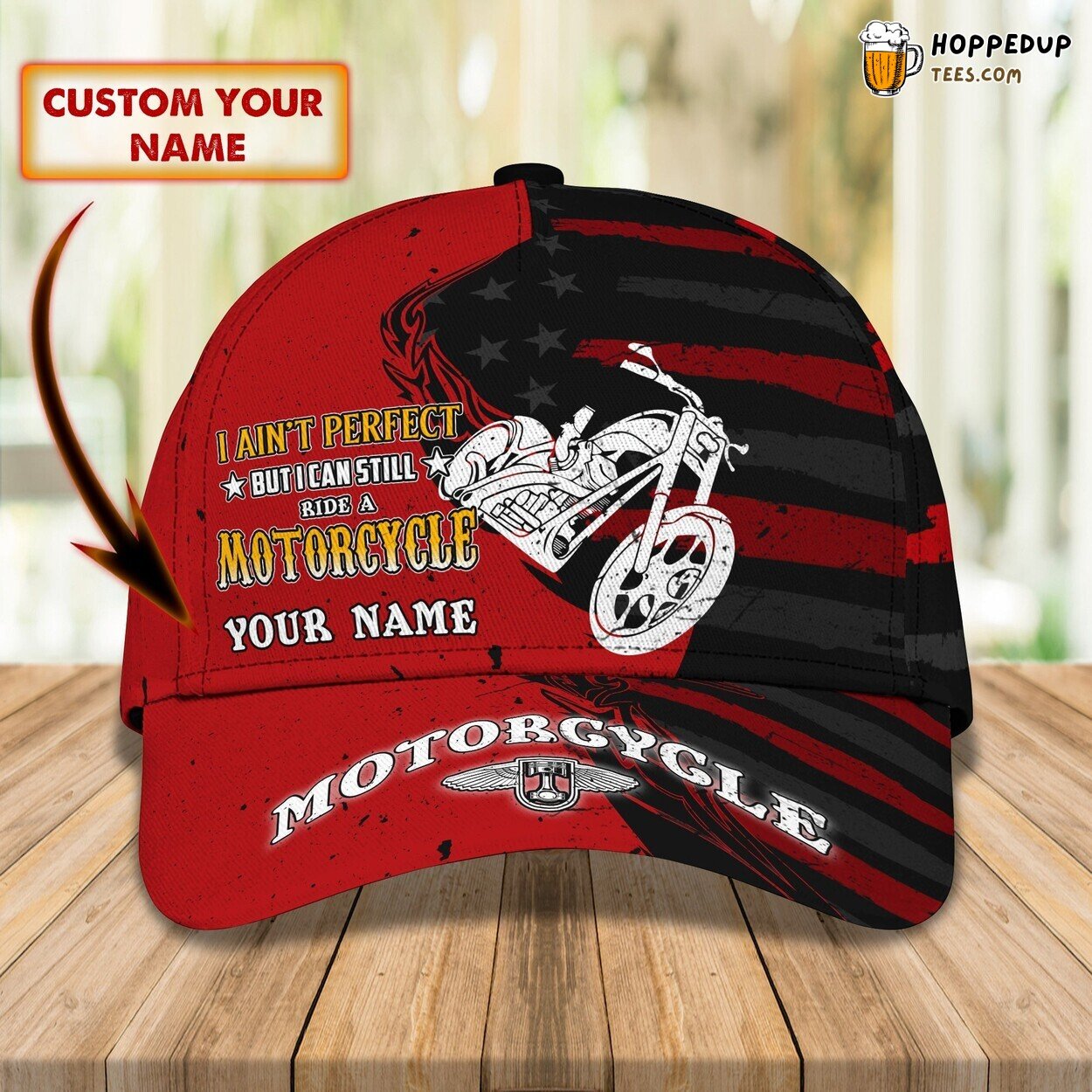 3D Classic Cap Motorcycle Personalized Name Stylish Unique Best Choice Trend