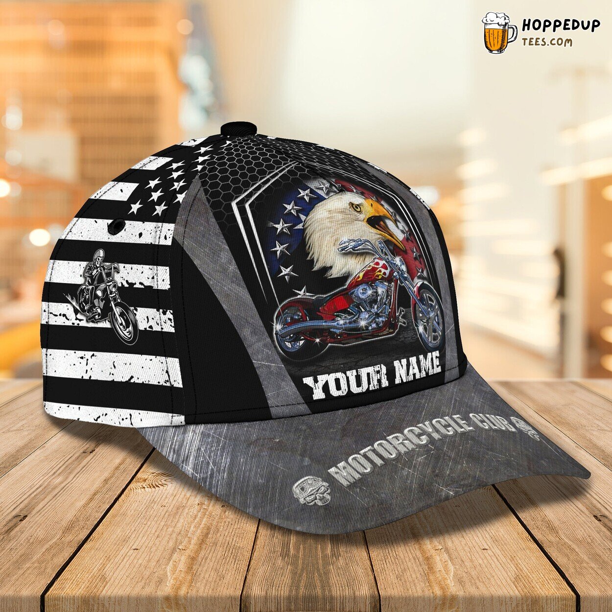 3D Classic Cap Motorcycle Riding Passion Personalized Name Unique Hat Design 3D Classic Cap Motorcycle Riding Passion Personalized Name Unique Hat Design