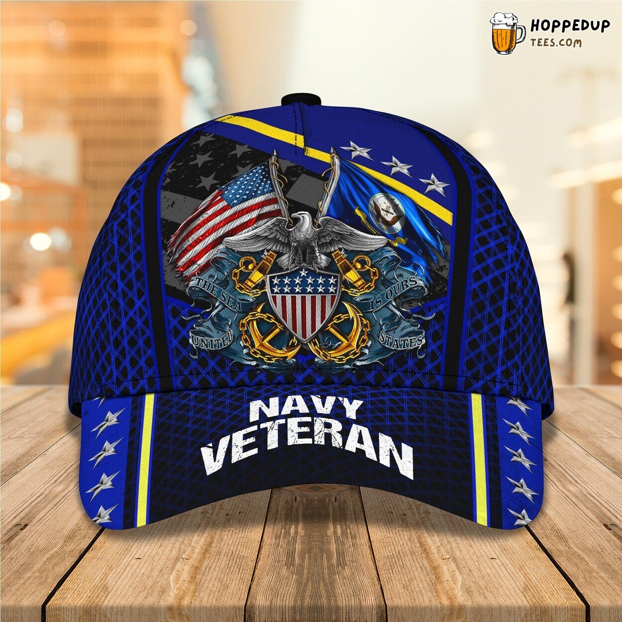 3D Classic Cap Navy Veteran Honor Personalized Name Hat Experience 3D Classic Cap Navy Veteran Honor Personalized Name Hat Experience