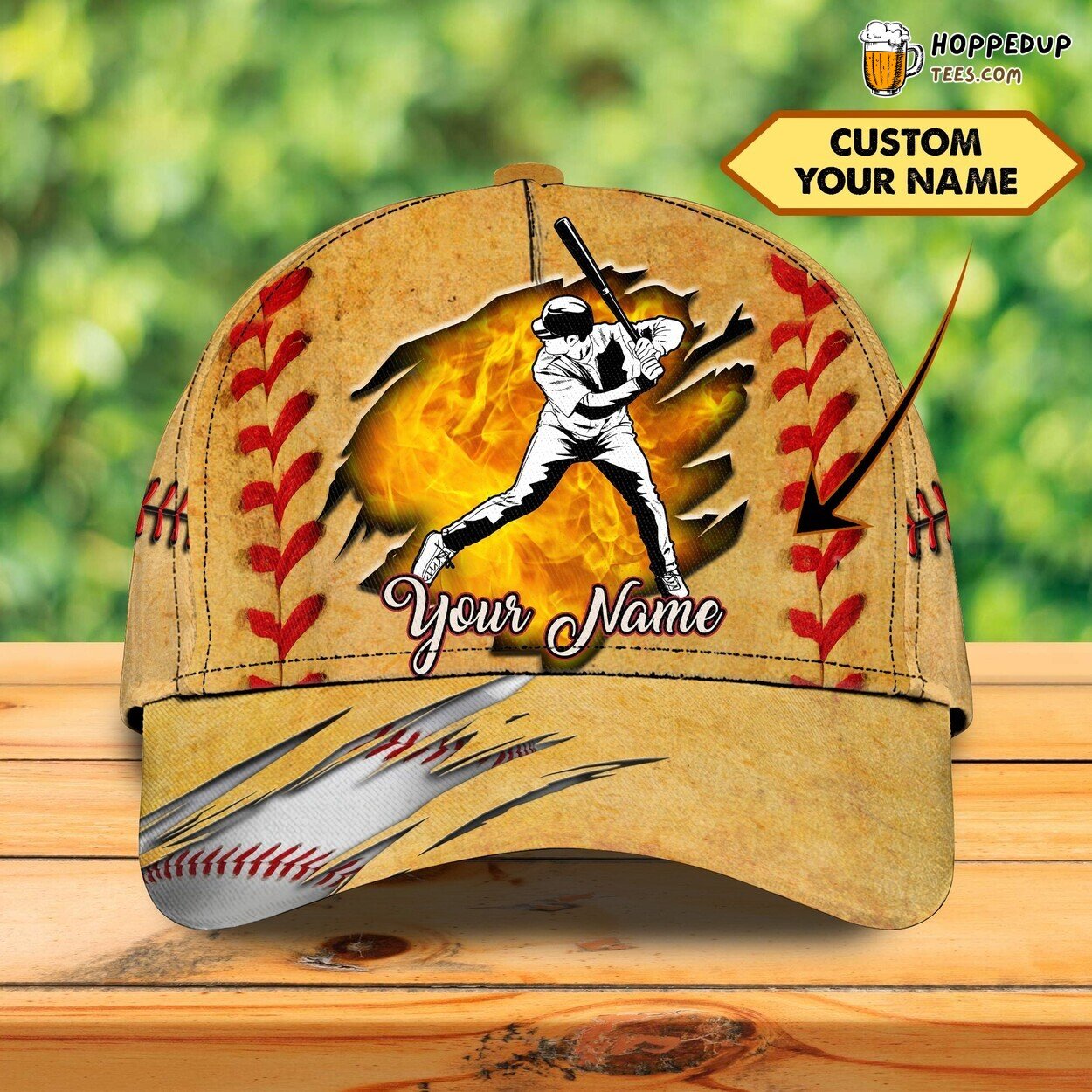 3D Classic Cap Personalized Name Celebrating Baseball Game Cap