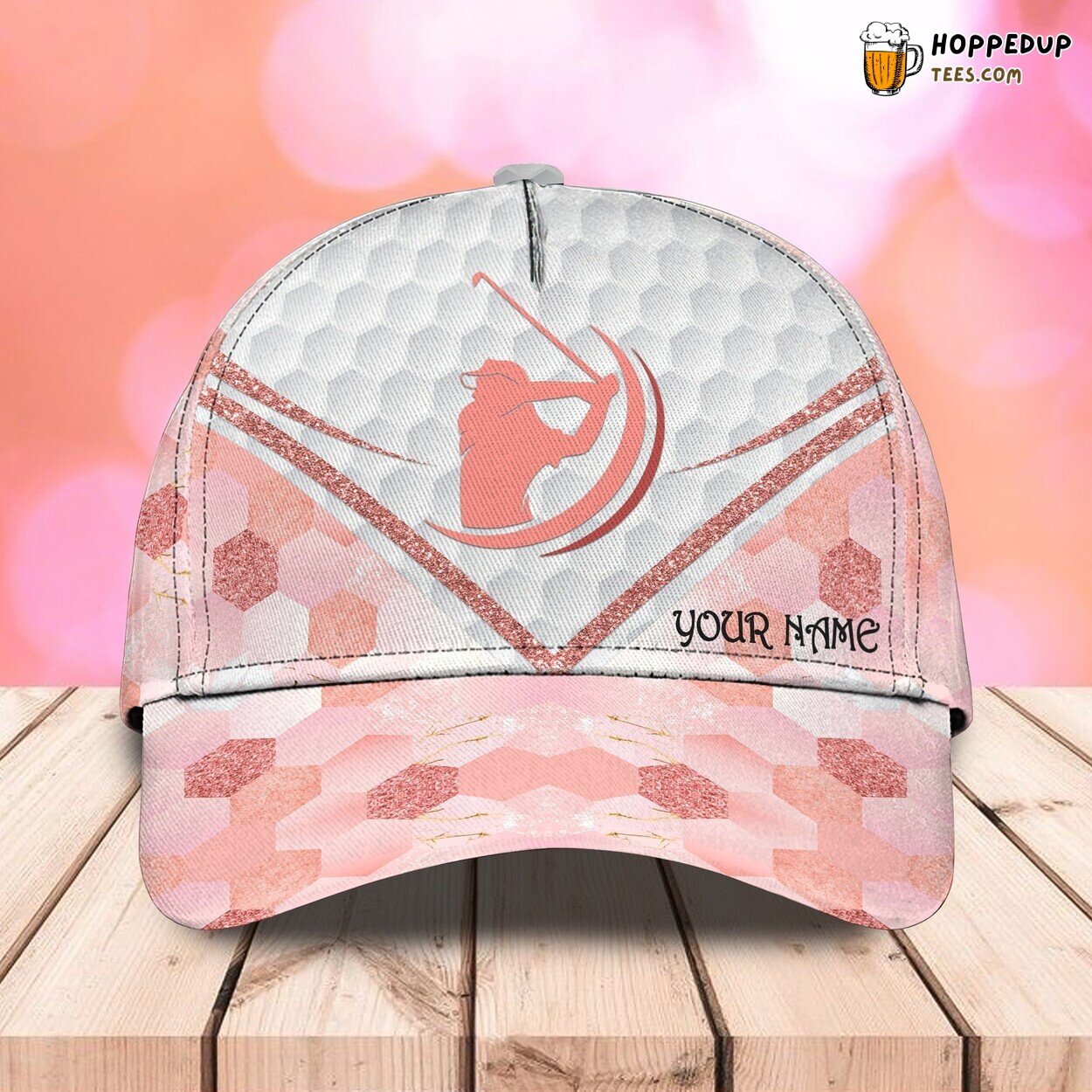3D Classic Cap Personalized Name Celebrating Golf Course Signature Hat
